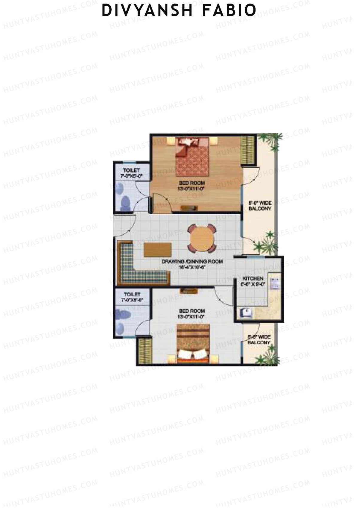 Divyansh Fabio Tower 2 Unit 10 Floor Plan