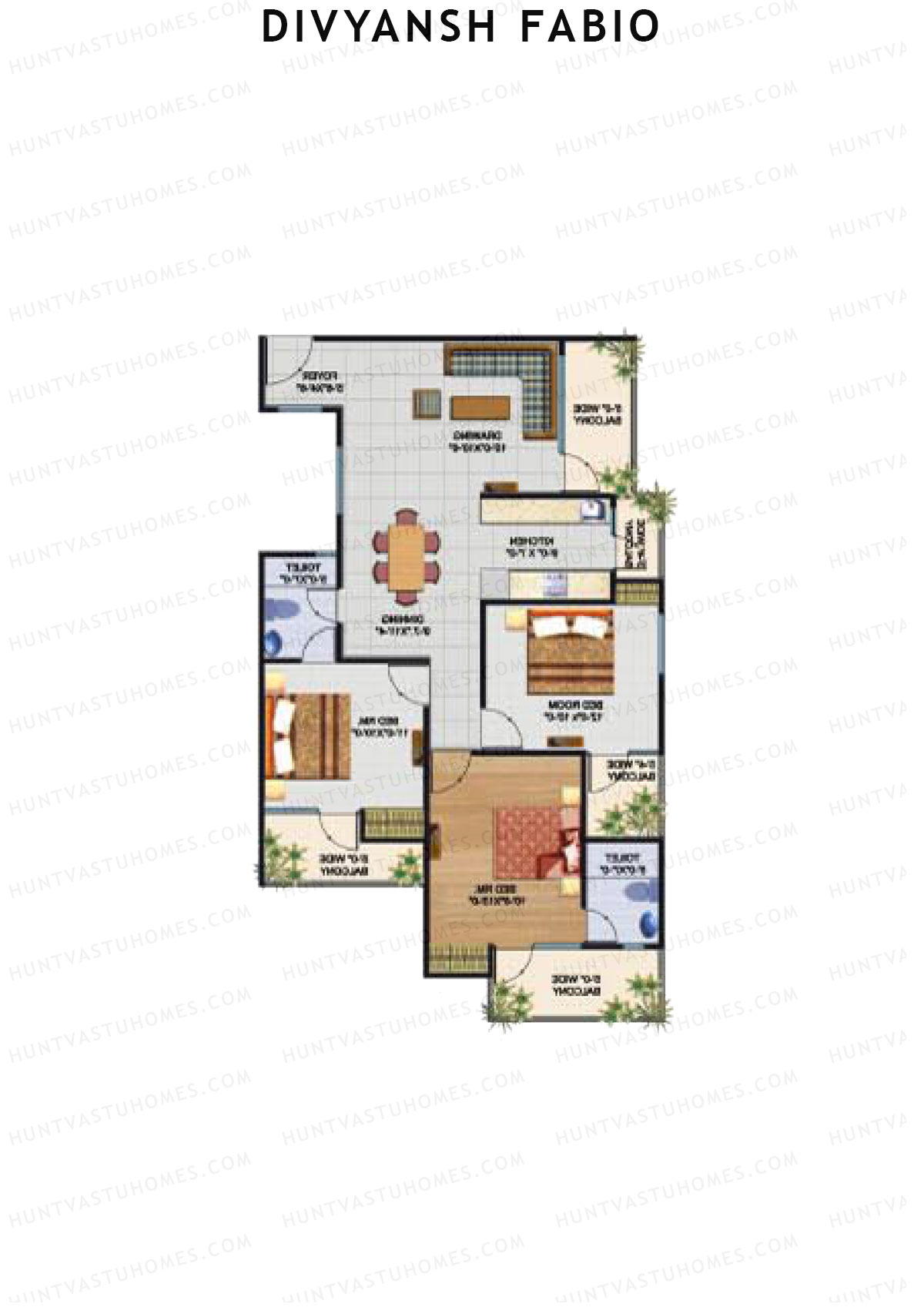 Divyansh Fabio Tower 2 Unit 12 Floor Plan