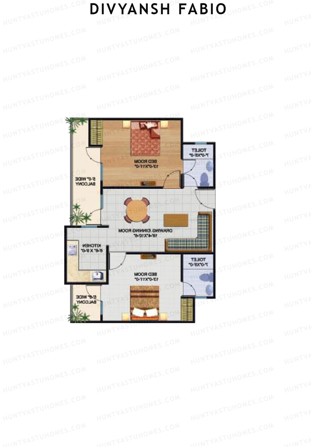 Divyansh Fabio Tower 2 Unit 7 Floor Plan