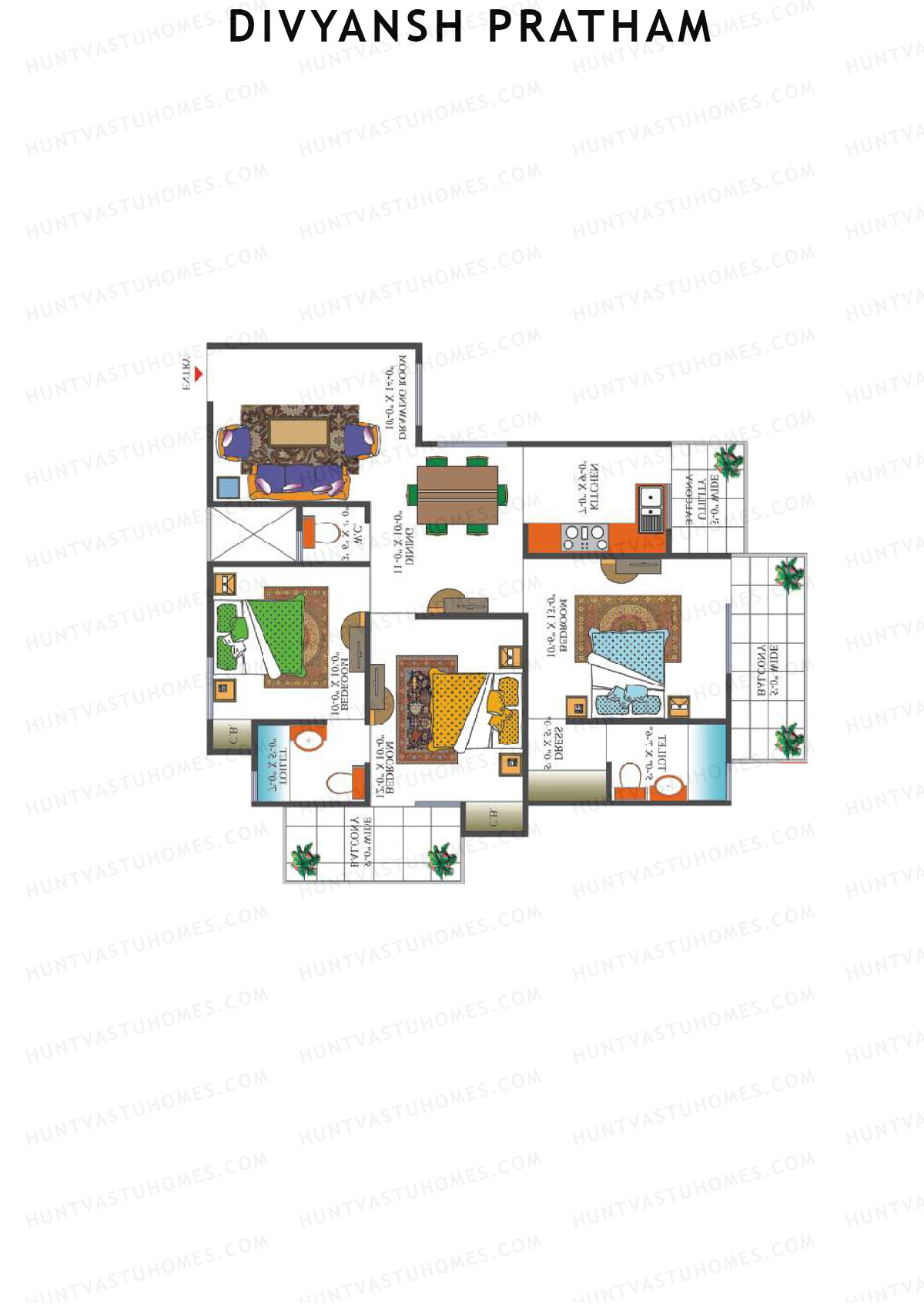 Divyansh Pratham Tower A Unit 10 Floor Plan
