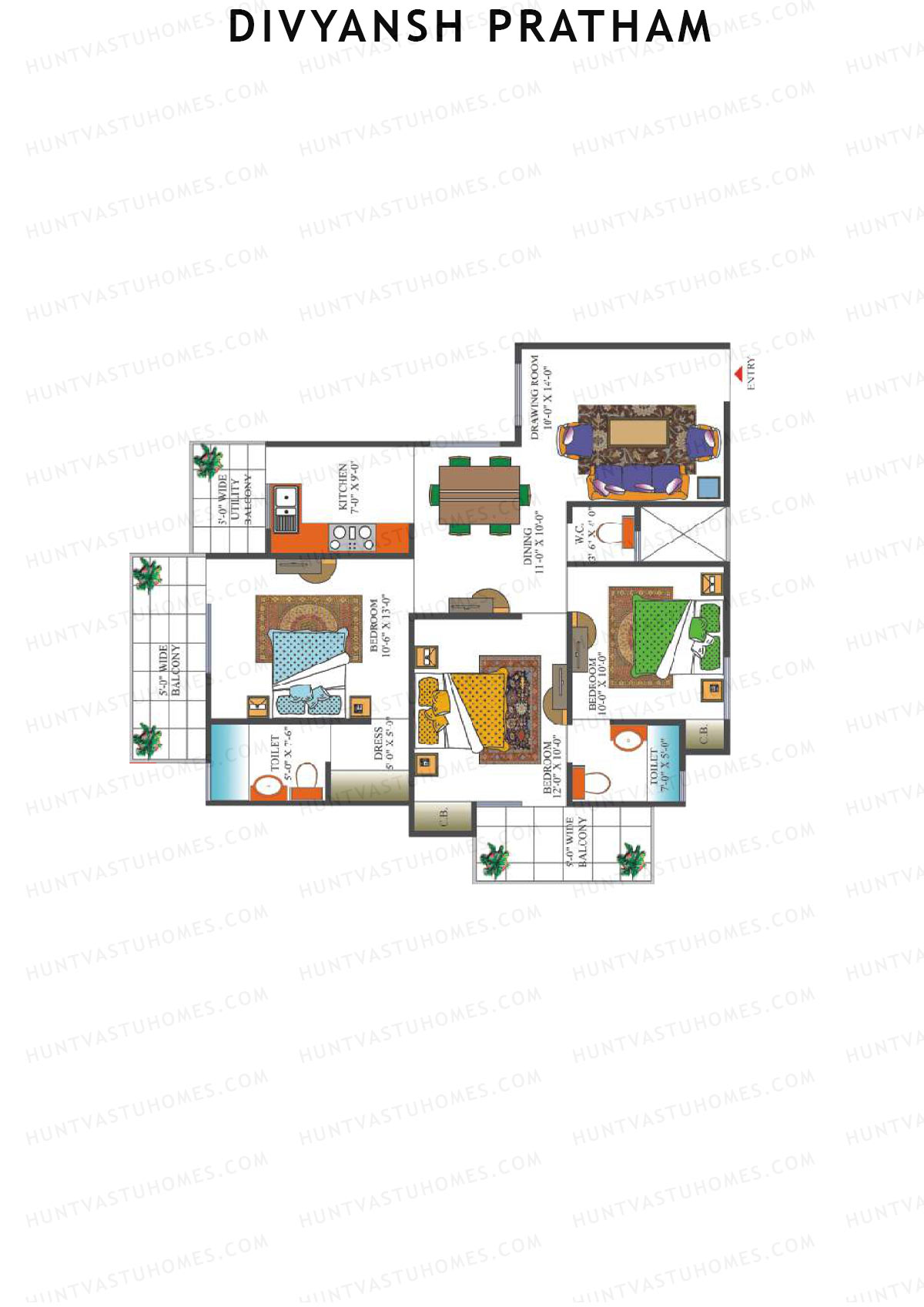 Divyansh Pratham Tower A Unit 9 Floor Plan