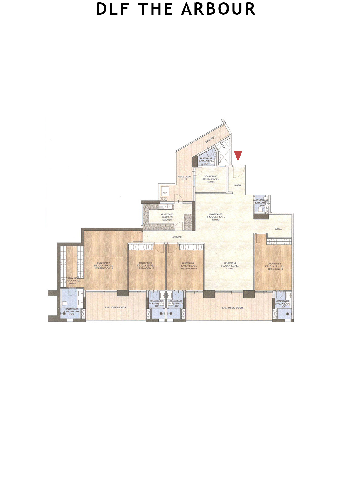 Dlf The Arbour Tower B Unit 4 Floor Plan