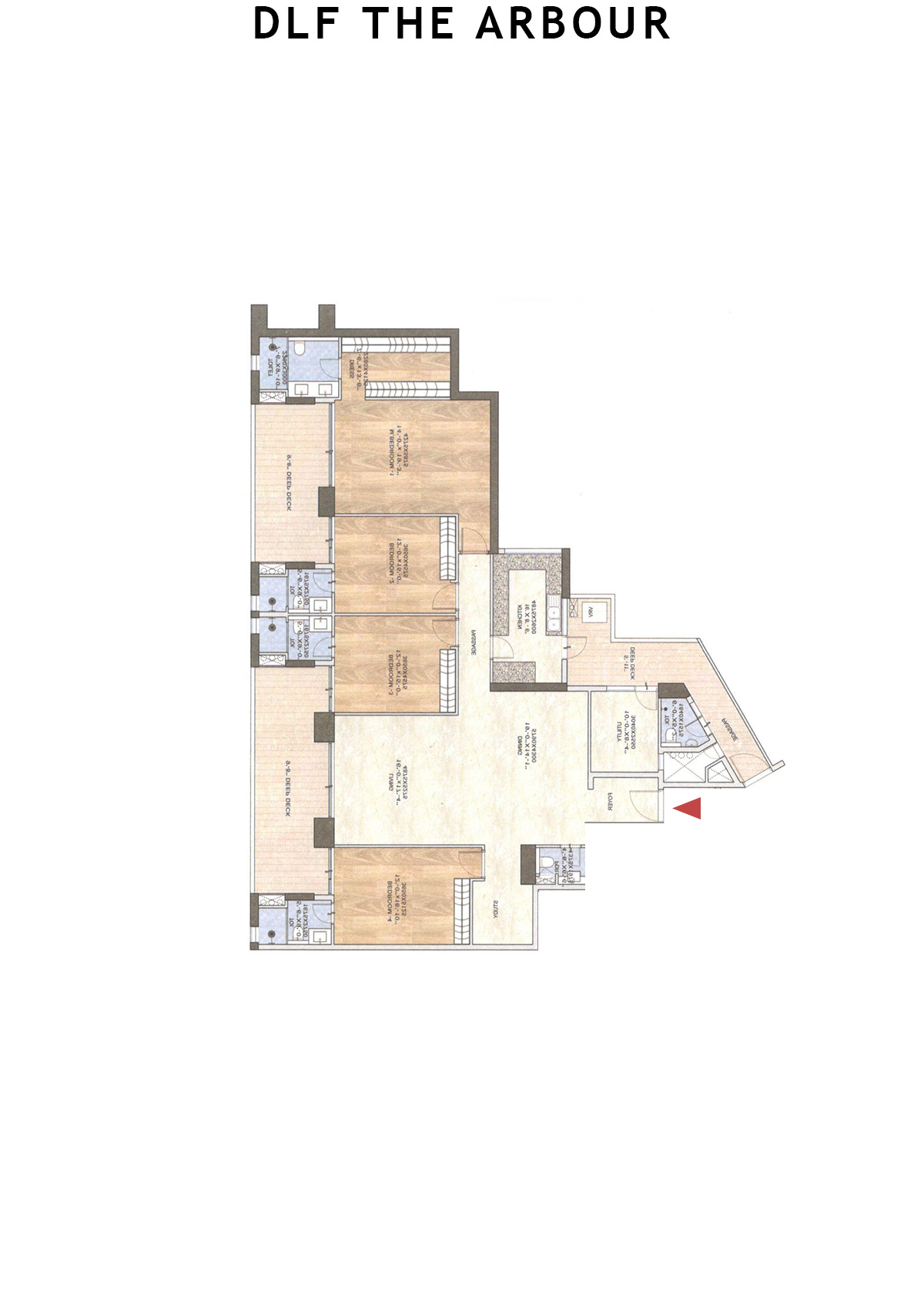 Dlf The Arbour Tower B Unit 6 Floor Plan