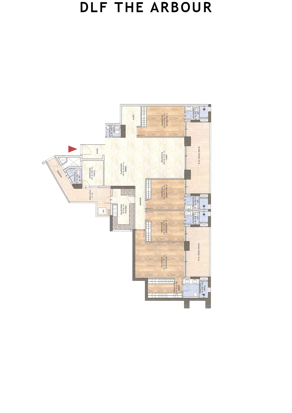 Dlf The Arbour Tower C Unit 4 Floor Plan