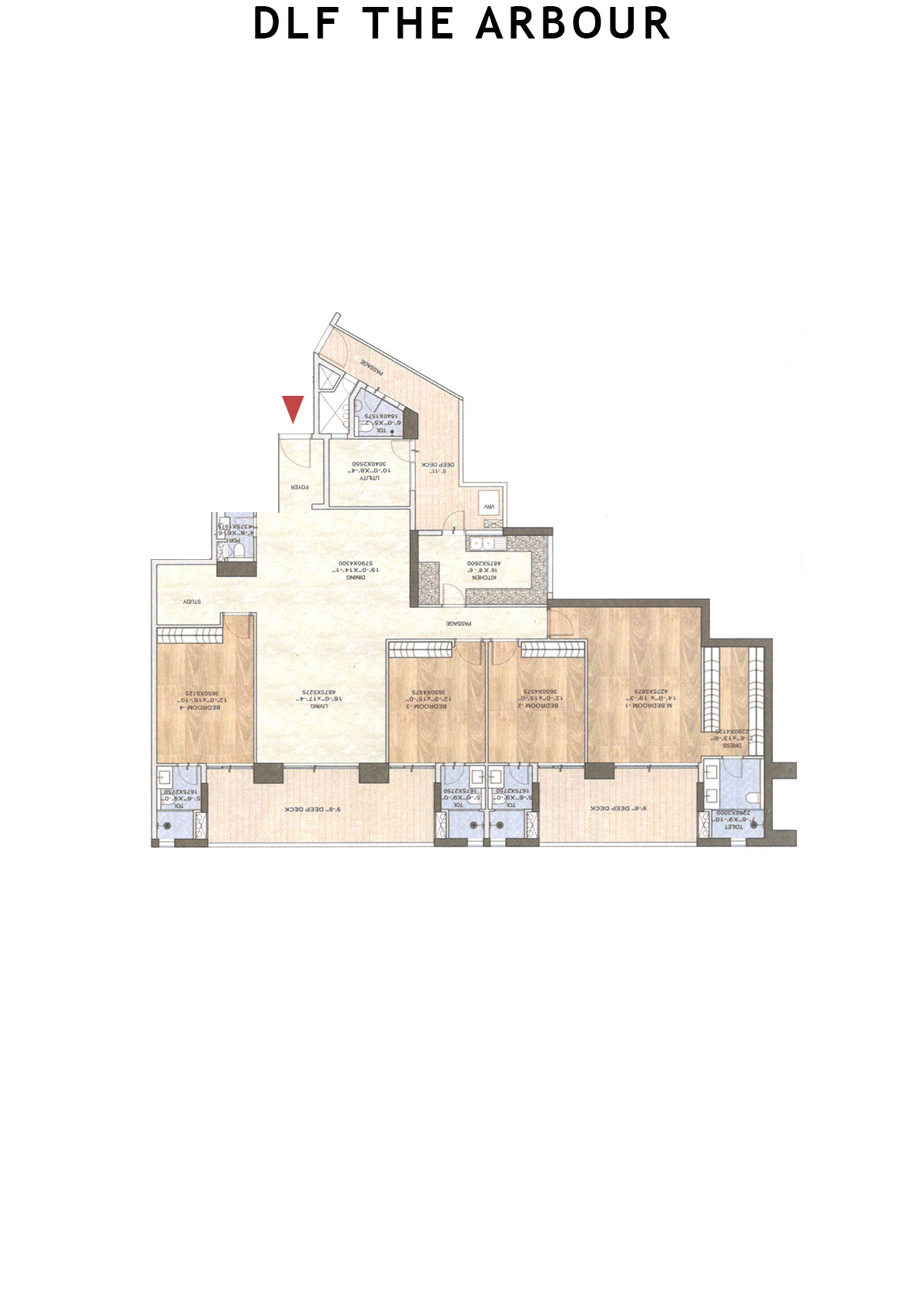 Dlf The Arbour Tower C Unit 5 Floor Plan