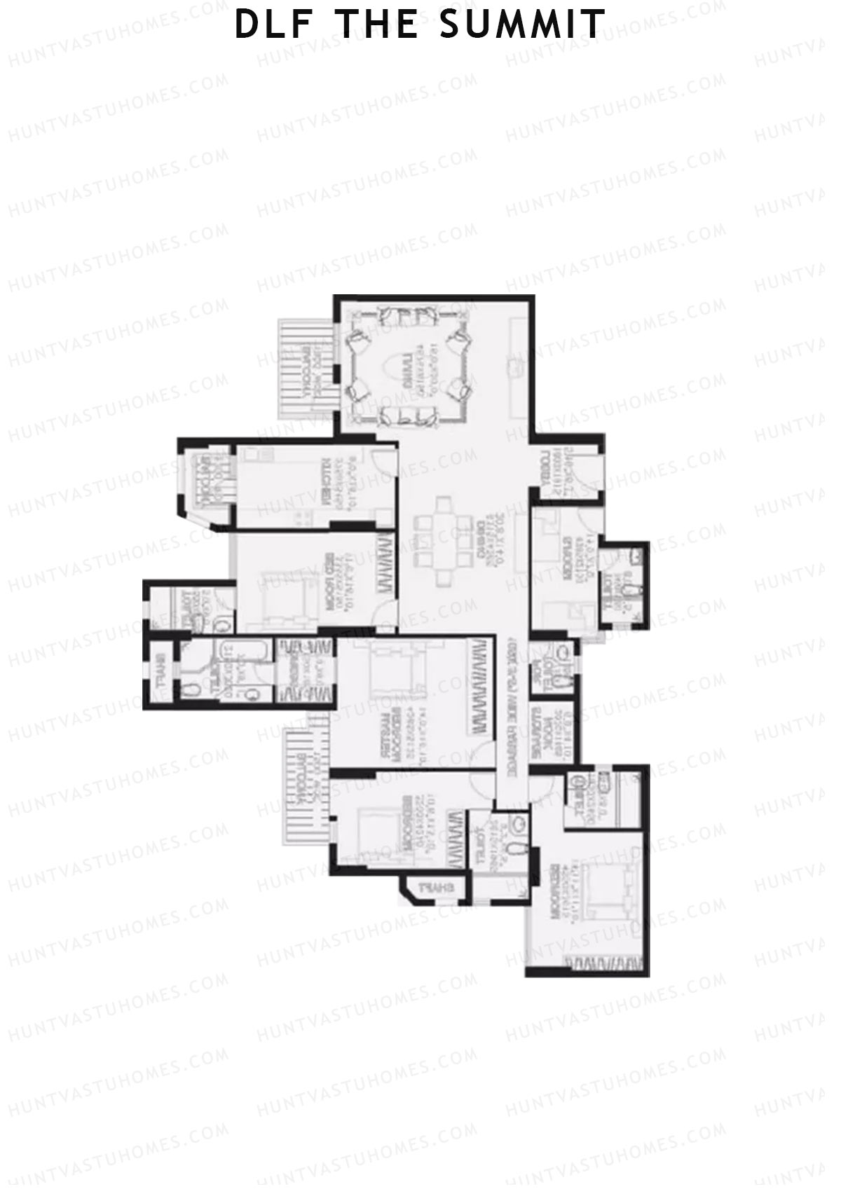 DLF The Summit Wing C Unit 3 Floor Plan