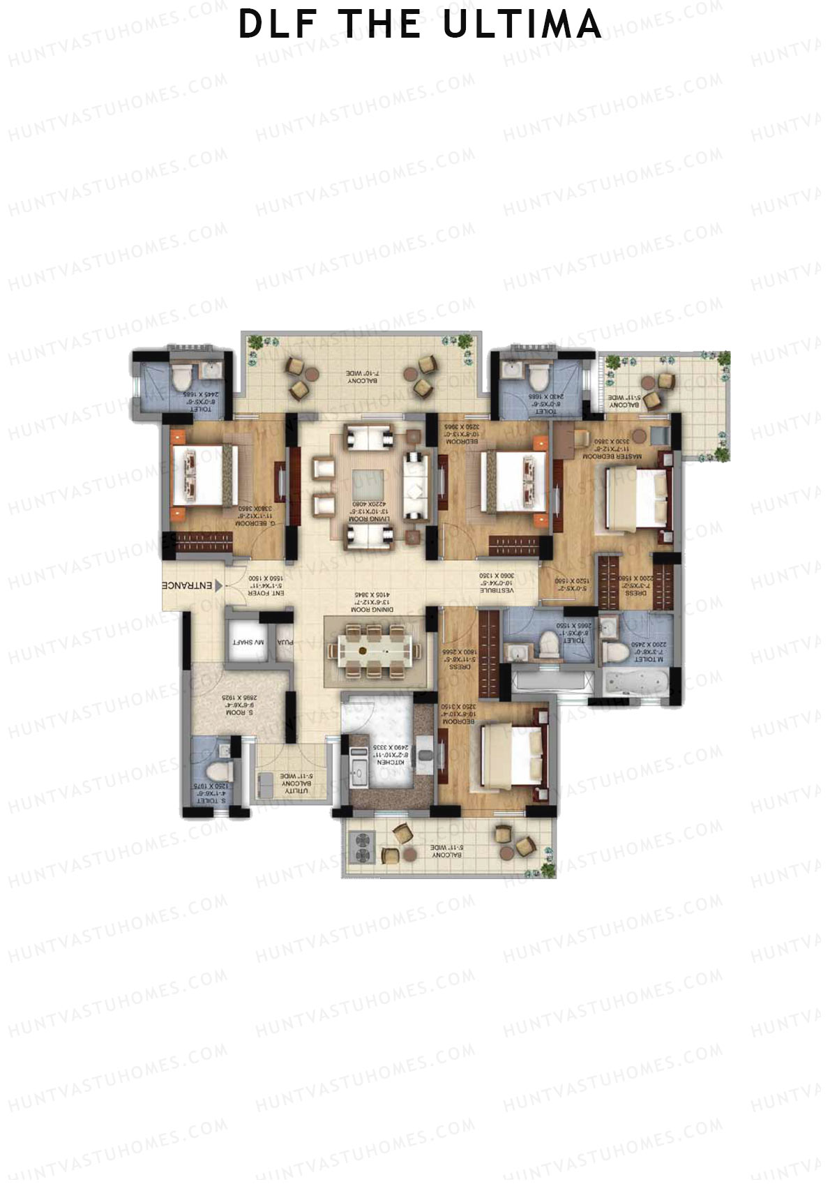 Dlf The Ultima Tower B Unit 2 Floor Plan