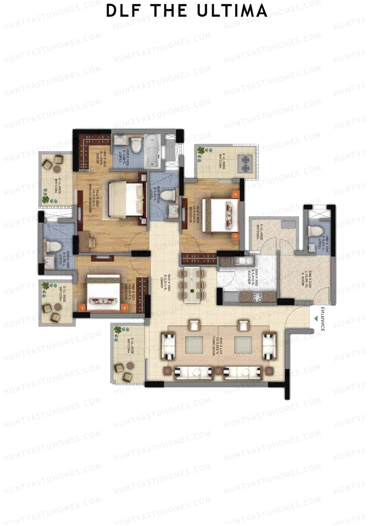 Dlf The Ultima Tower Q Unit 2 Floor Plan