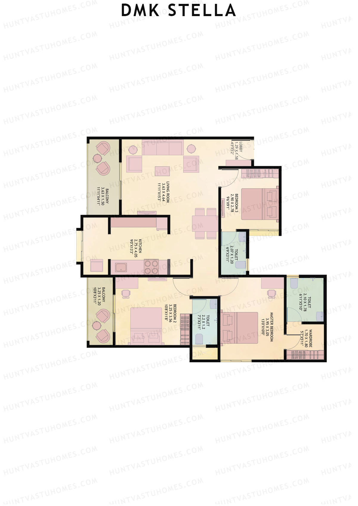 DMK Stella Tower F1 Unit 1 Floor Plan