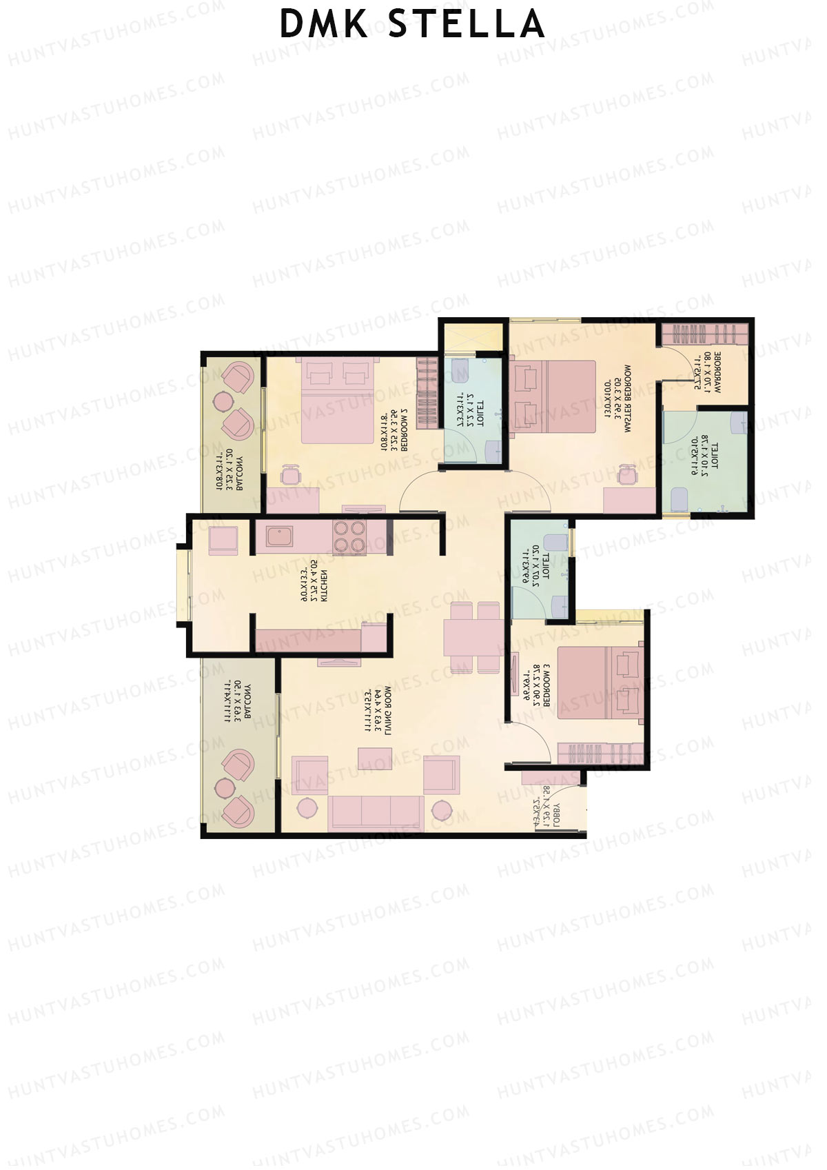 DMK Stella Tower F1 Unit 2 Floor Plan