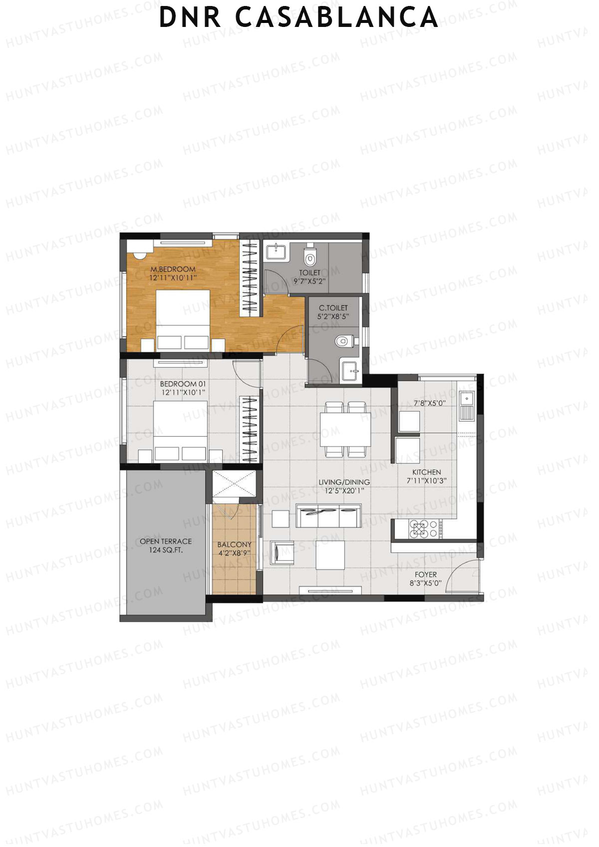 DNR Casablanca Tower A Unit 6  Floor Plan