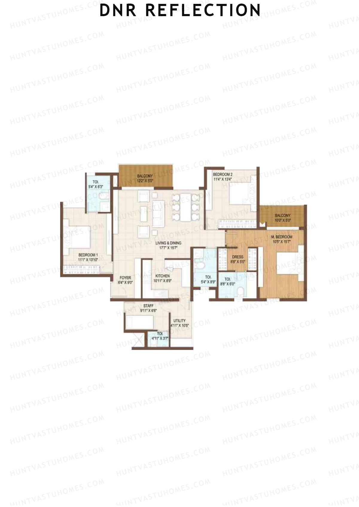 DNR Reflection Block B Unit 3 Floor Plan