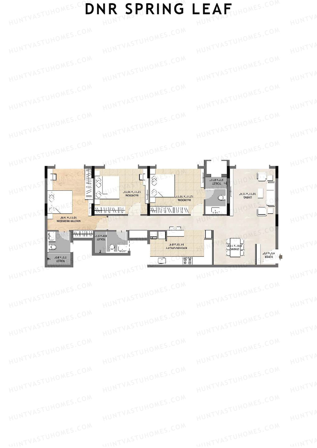 DNR Spring Leaf Tower B Unit 2 Floor Plan
