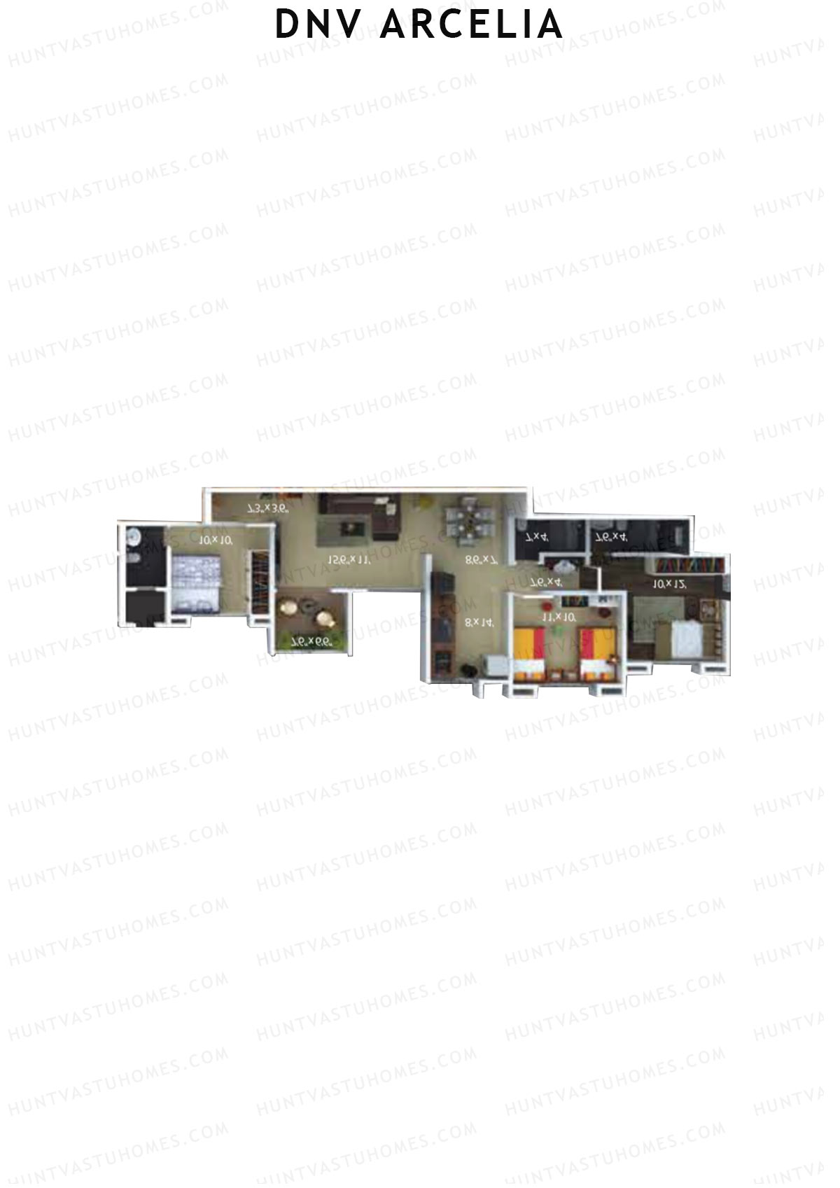 DNV Arcelia Wing A Unit 2 Floor Plan