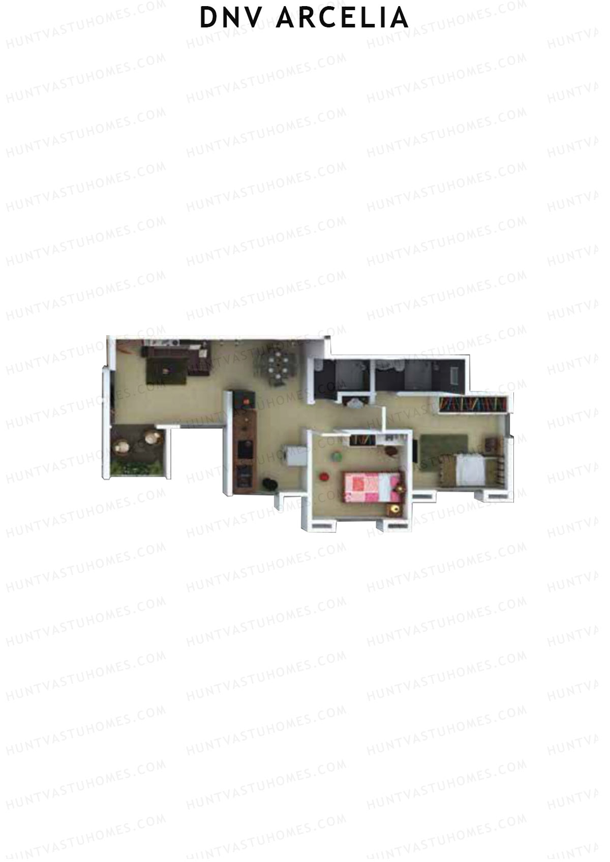 DNV Arcelia Wing B Unit 2 Floor Plan
