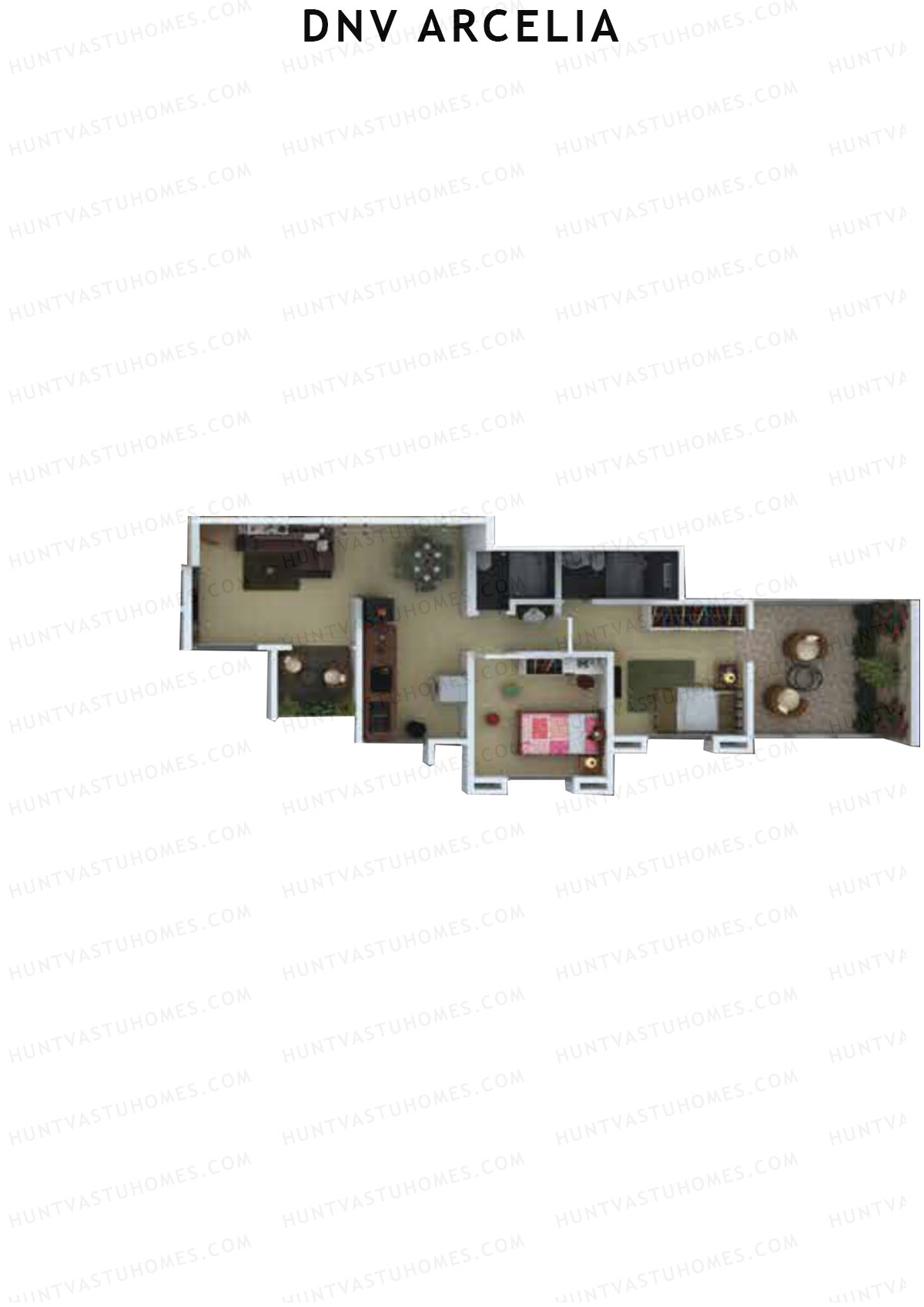 DNV Arcelia Wing B Unit 2 Floor Plan
