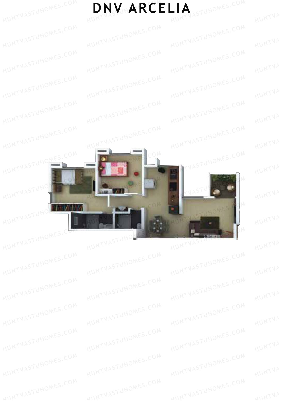 DNV Arcelia Wing B Unit 4 Floor Plan