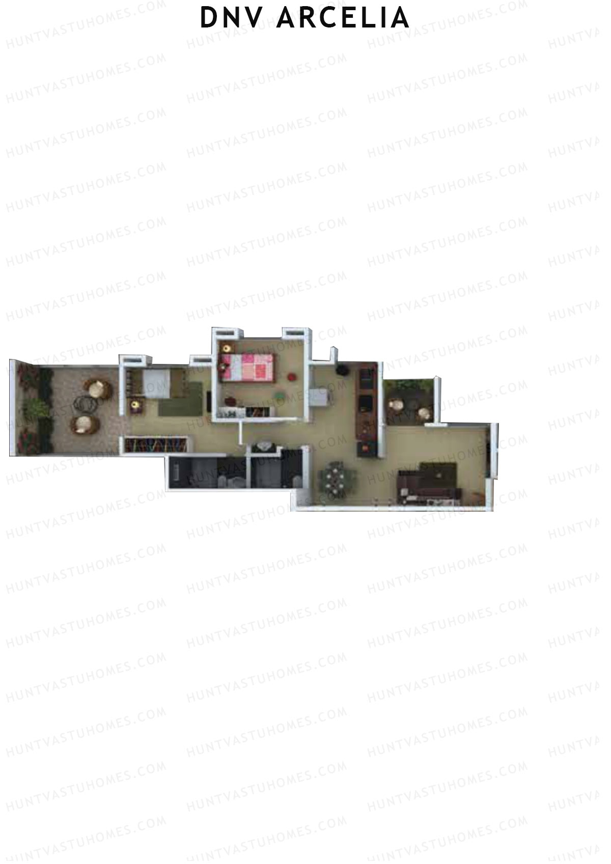 DNV Arcelia Wing B Unit 4 Floor Plan