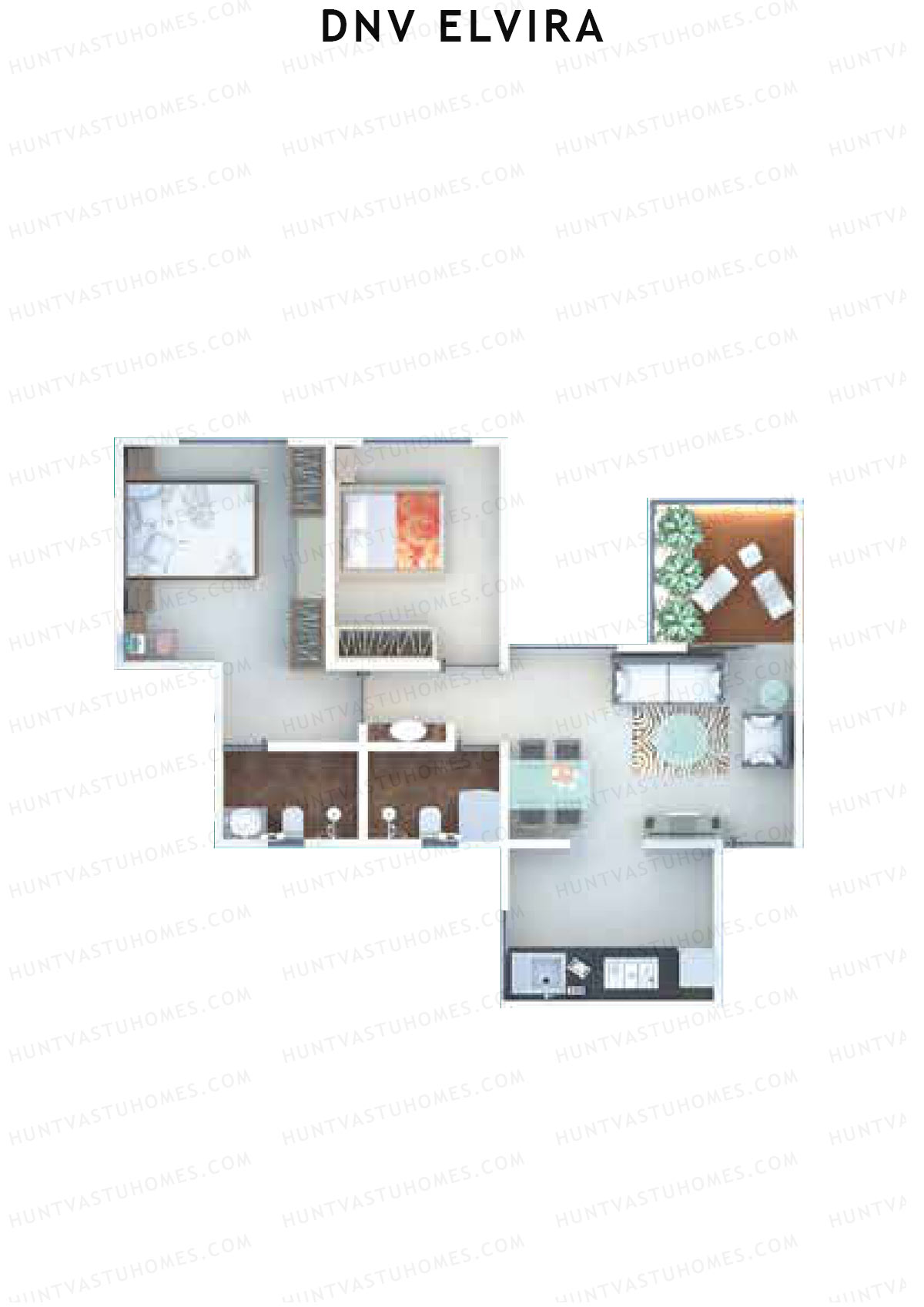 DNV Elvira Wing A Unit 2 Floor Plan