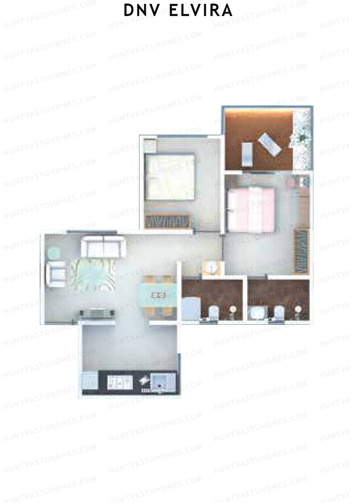 DNV Elvira Wing A Unit 3 Floor Plan