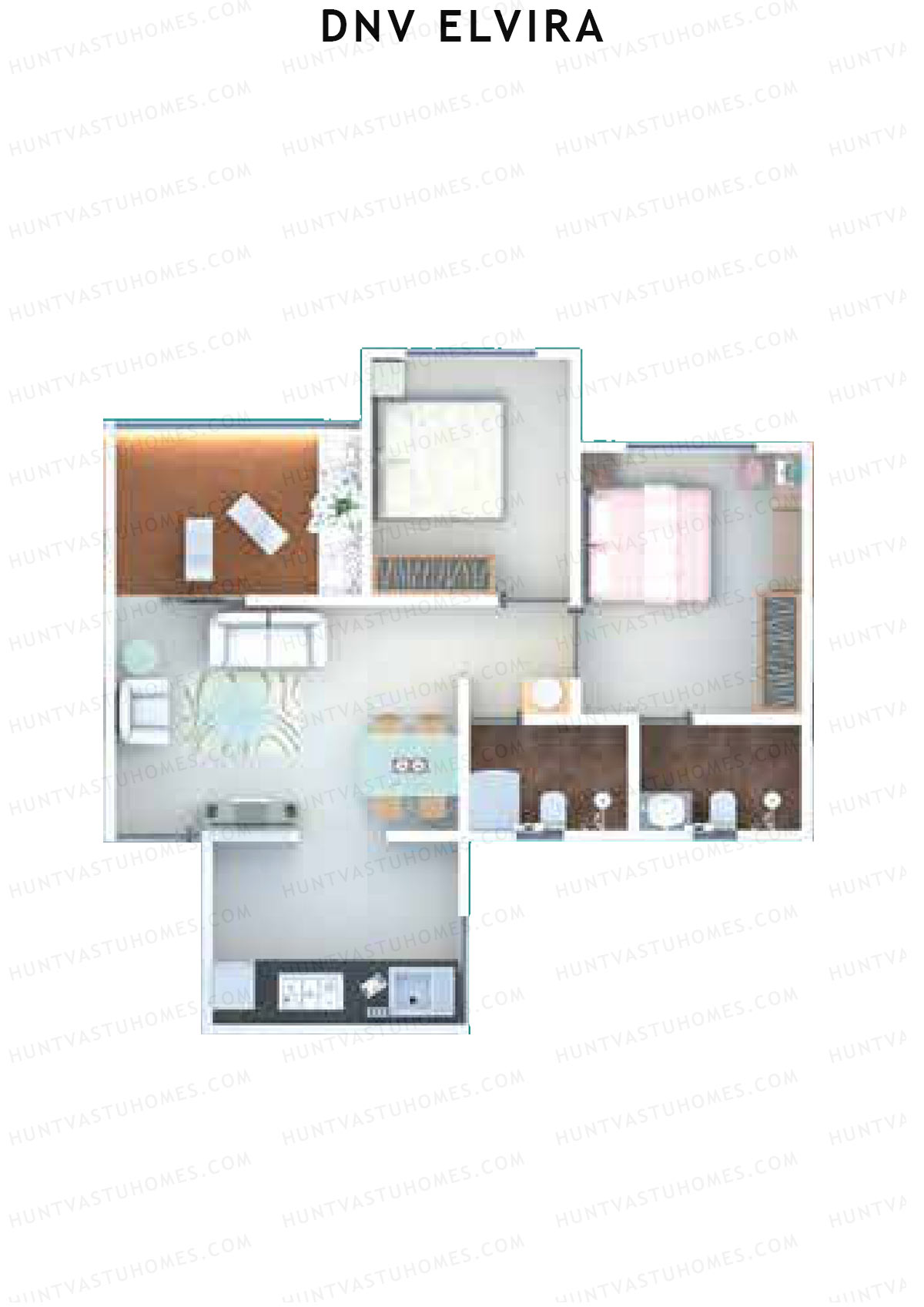 DNV Elvira Wing A Unit 3 Floor Plan
