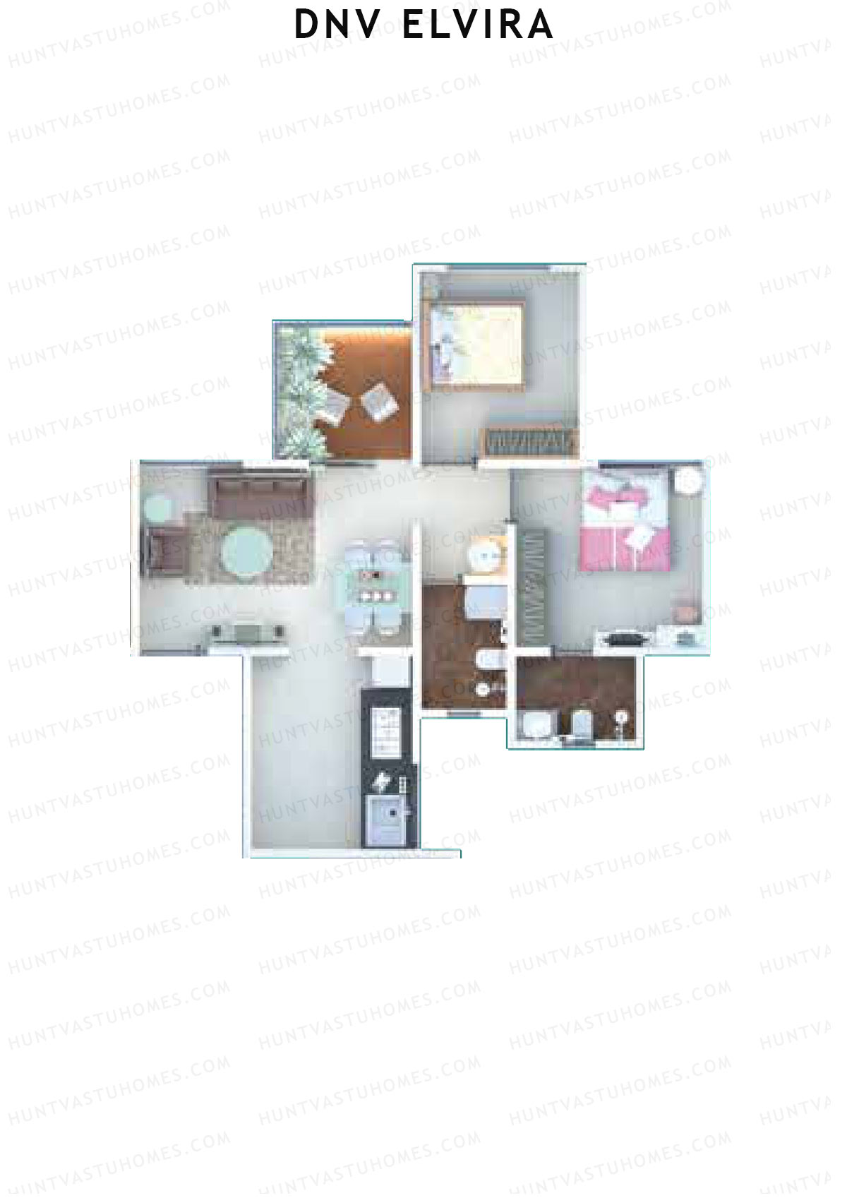DNV Elvira Wing A Unit 4 Floor Plan