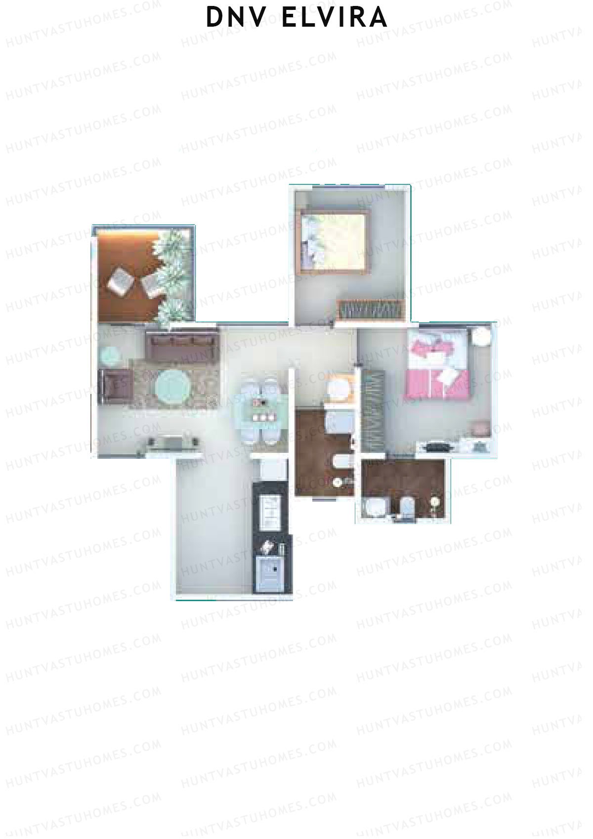 DNV Elvira Wing A Unit 4 Floor Plan