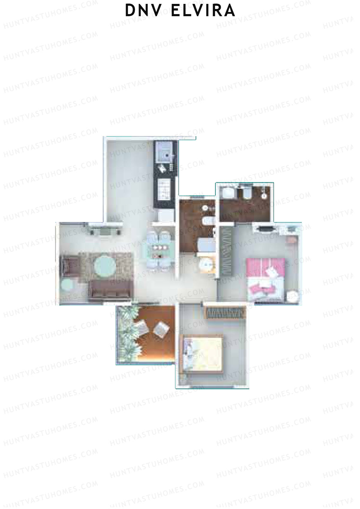 DNV Elvira Wing A Unit 5 Floor Plan