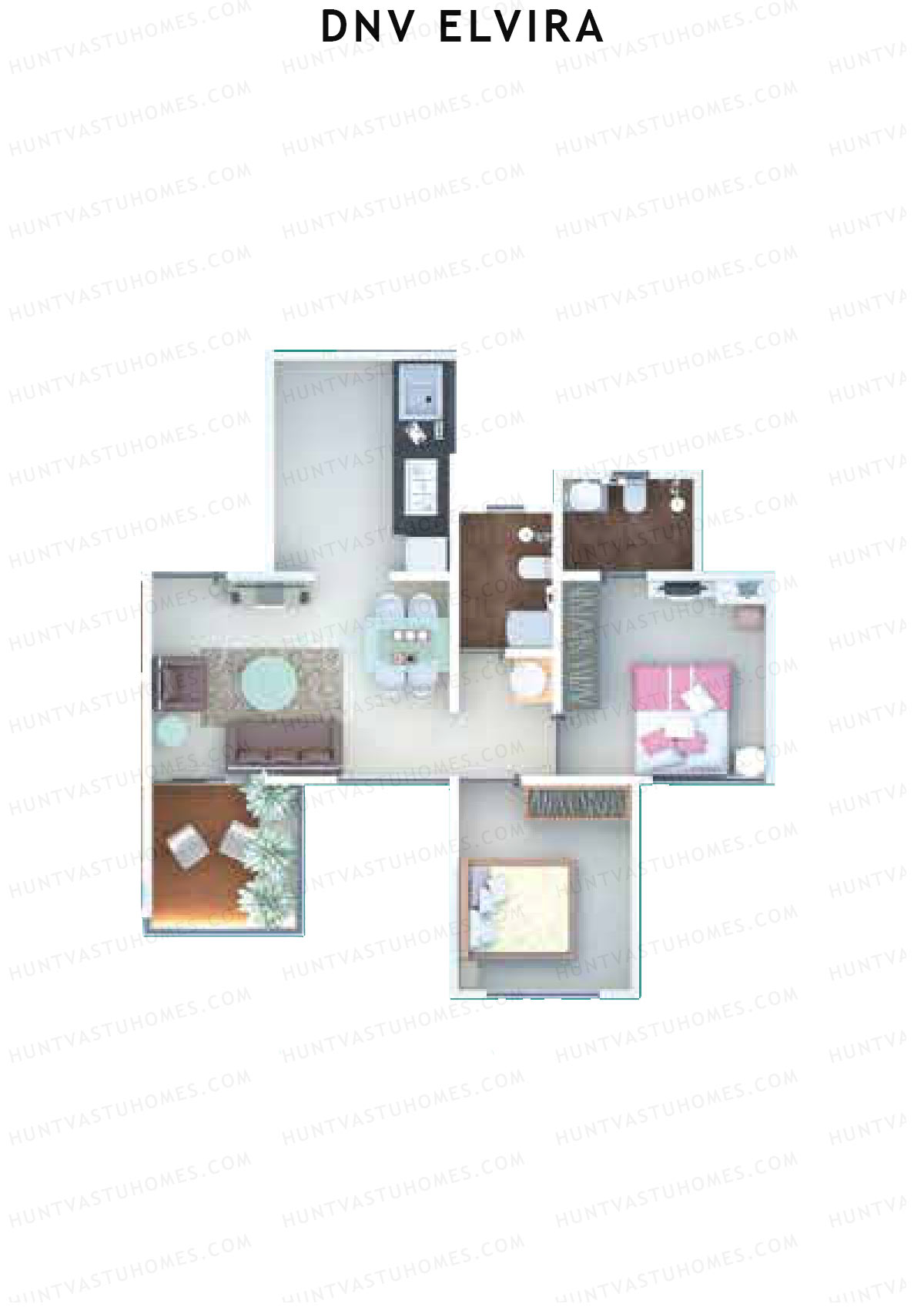 DNV Elvira Wing A Unit 5 Floor Plan