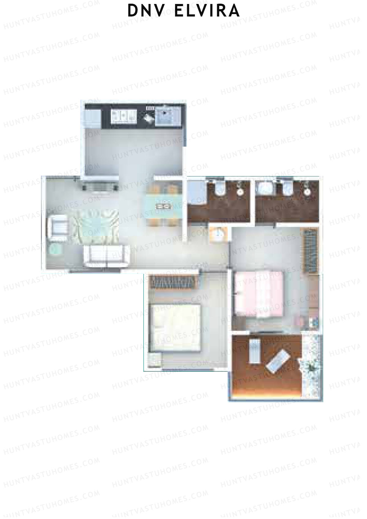DNV Elvira Wing A Unit 6 Floor Plan