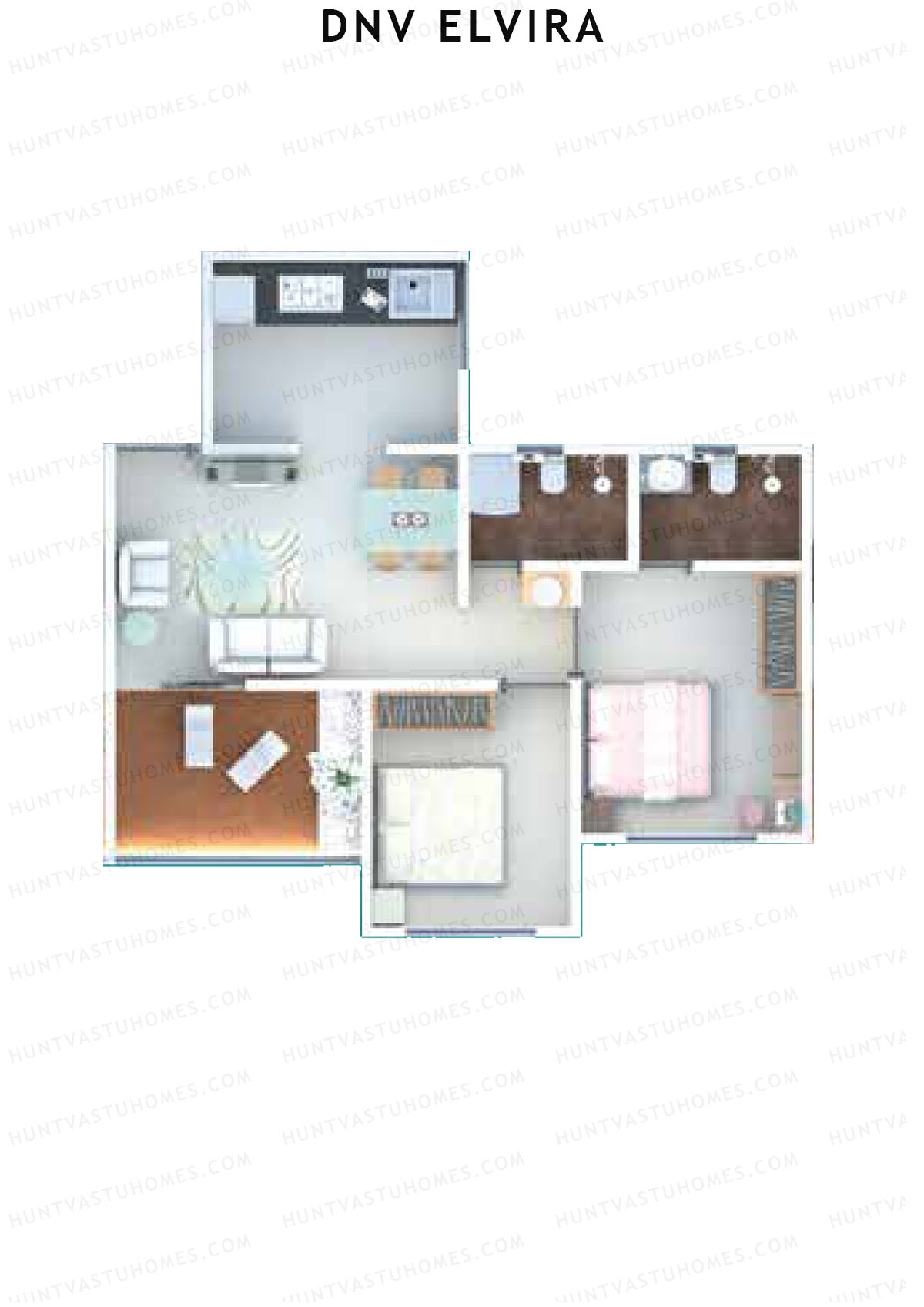 DNV Elvira Wing A Unit 6 Floor Plan