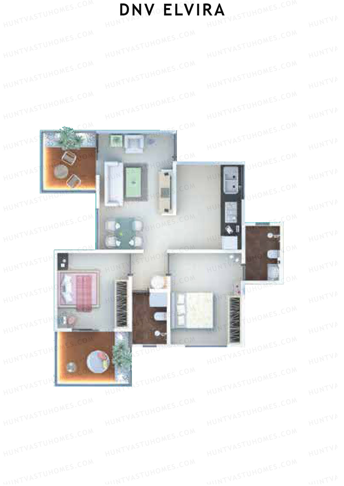 DNV Elvira Wing A Unit 8 Floor Plan
