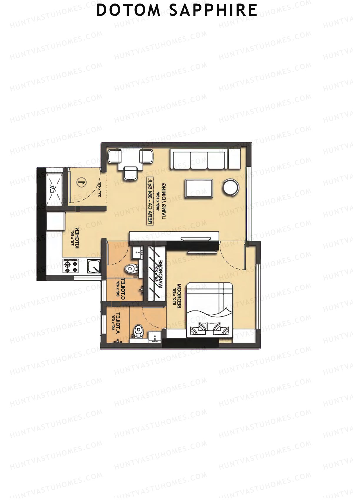 Dotom Sapphire Sapphire Unit 2 Floor Plan