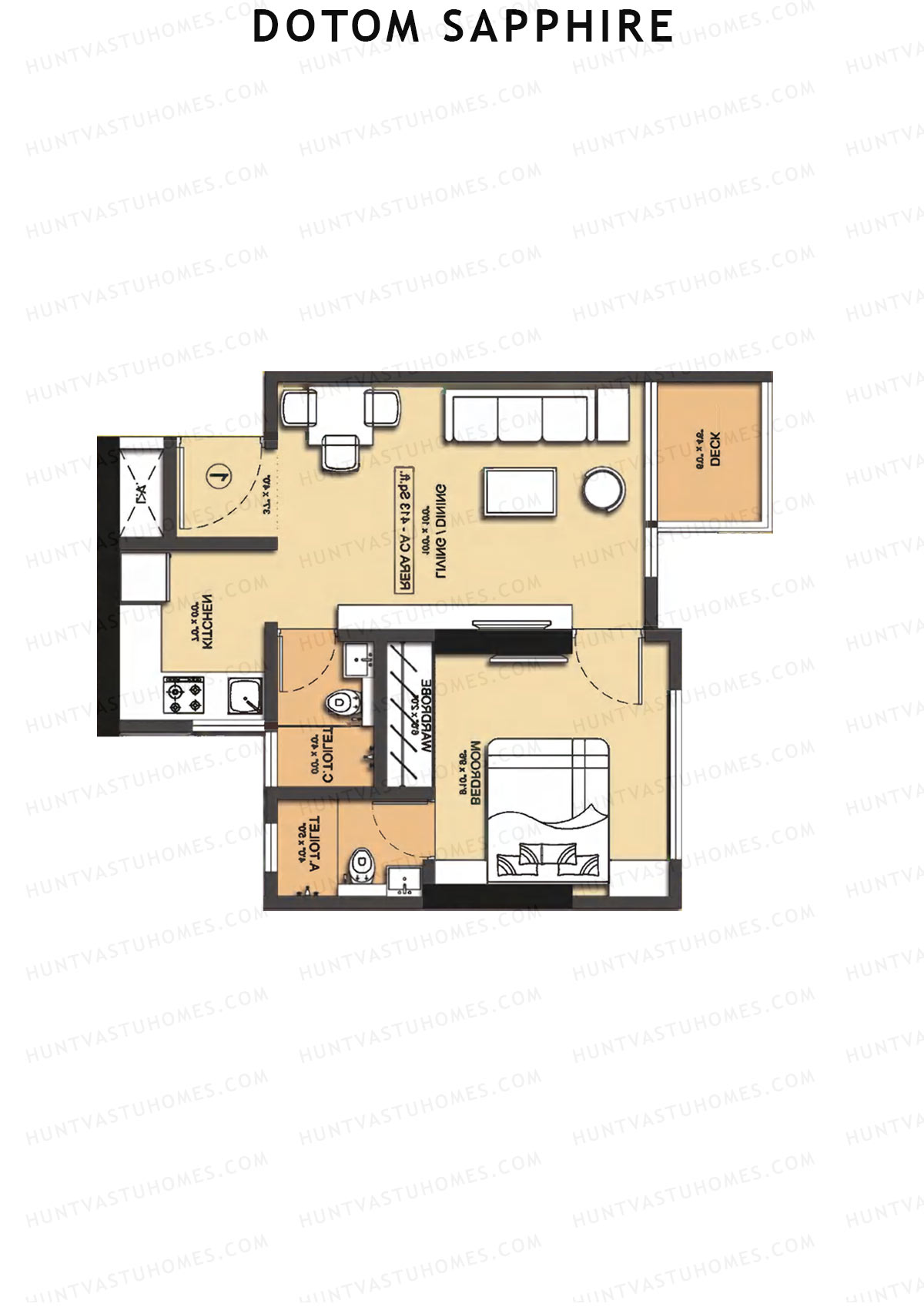 Dotom Sapphire Sapphire Unit 2 Floor Plan