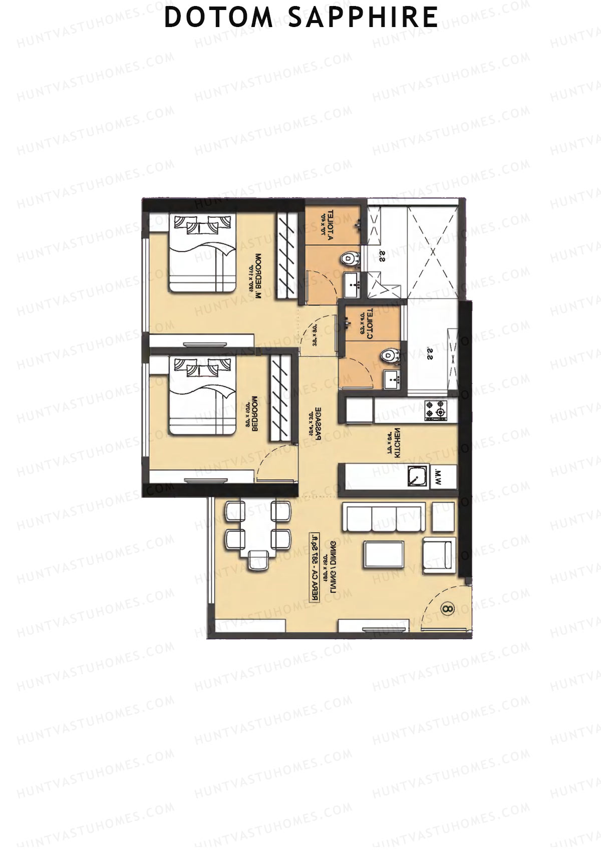 Dotom Sapphire Sapphire Unit 9 Floor Plan