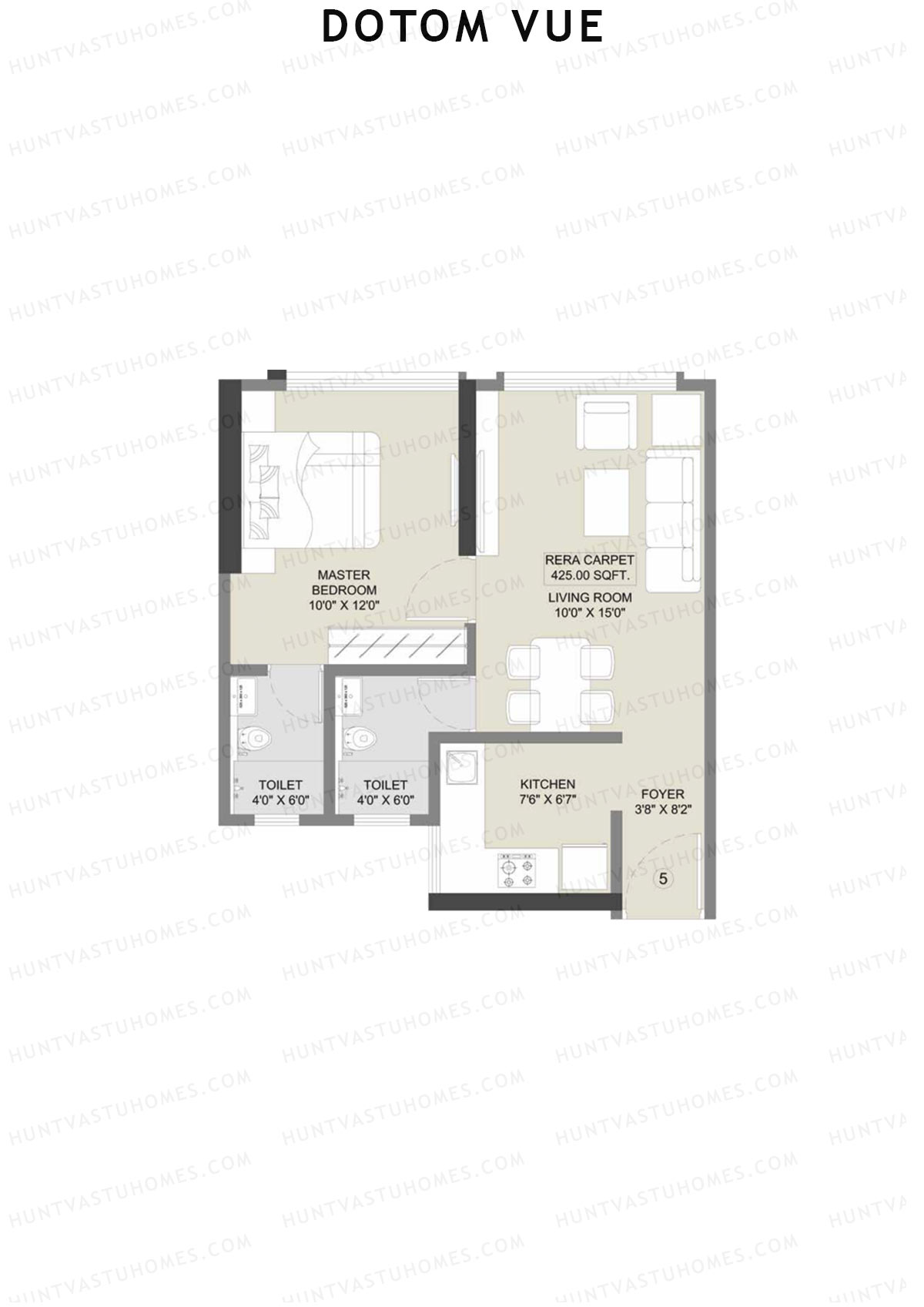 Dotom Vue Block A Unit 5 Floor Plan