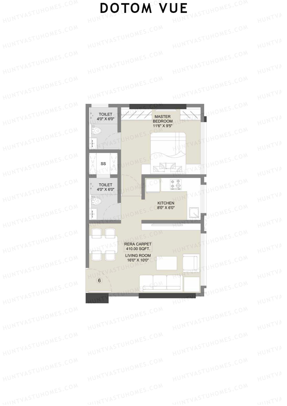 Dotom Vue Block A Unit 6 Floor Plan