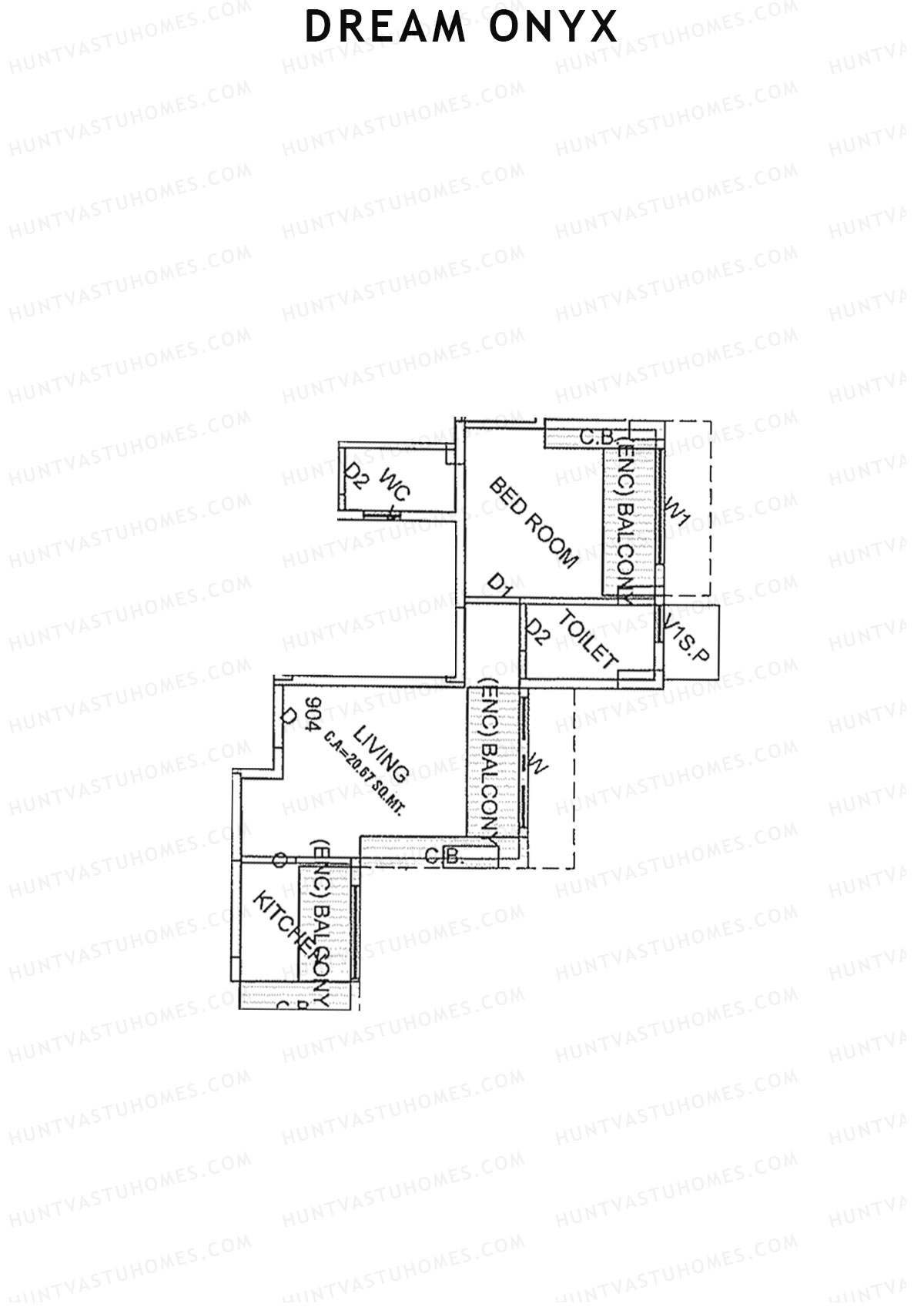 Dream Onyx Tower A Unit 4 Floor Plan