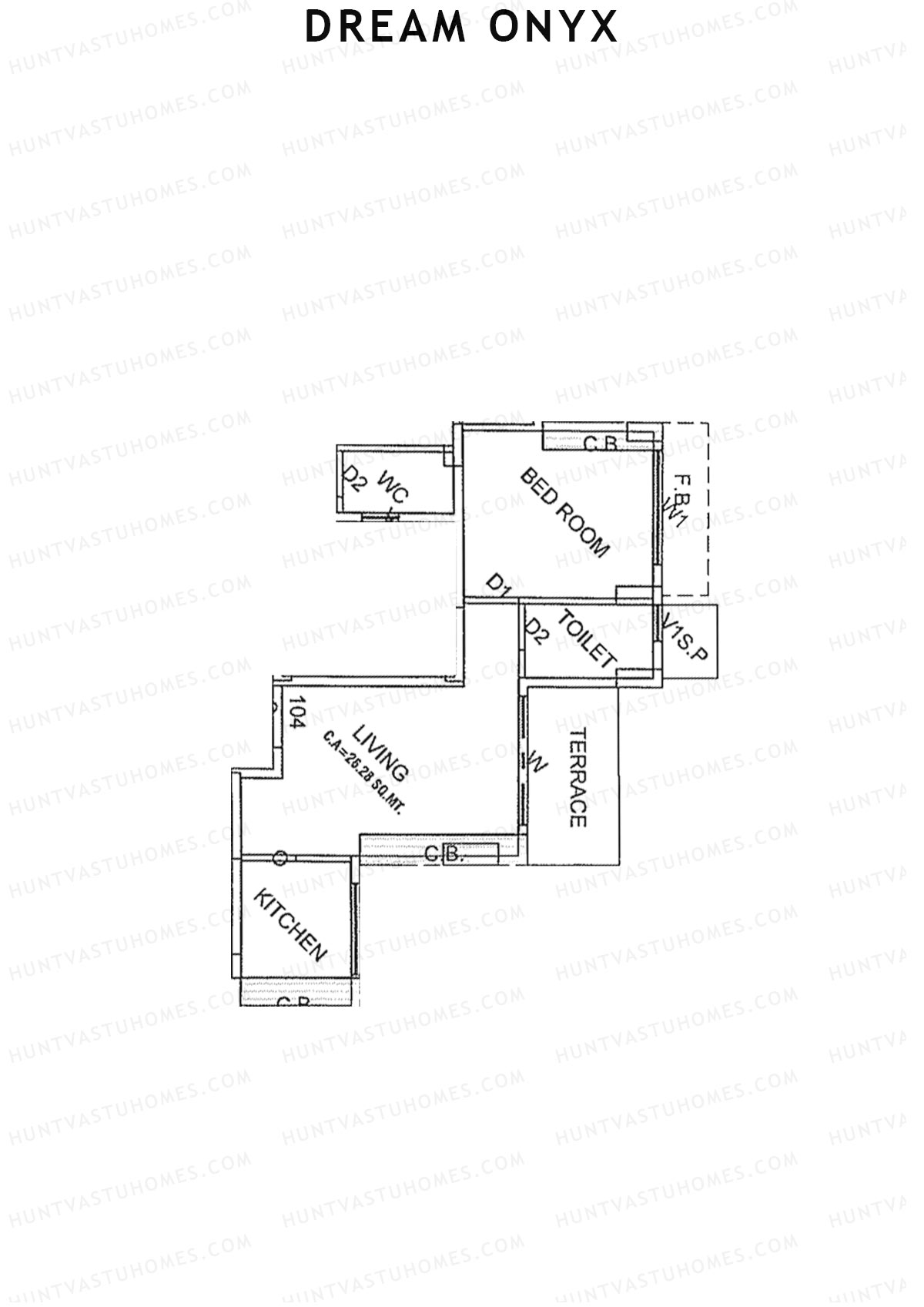 Dream Onyx Tower A Unit 4 Floor Plan