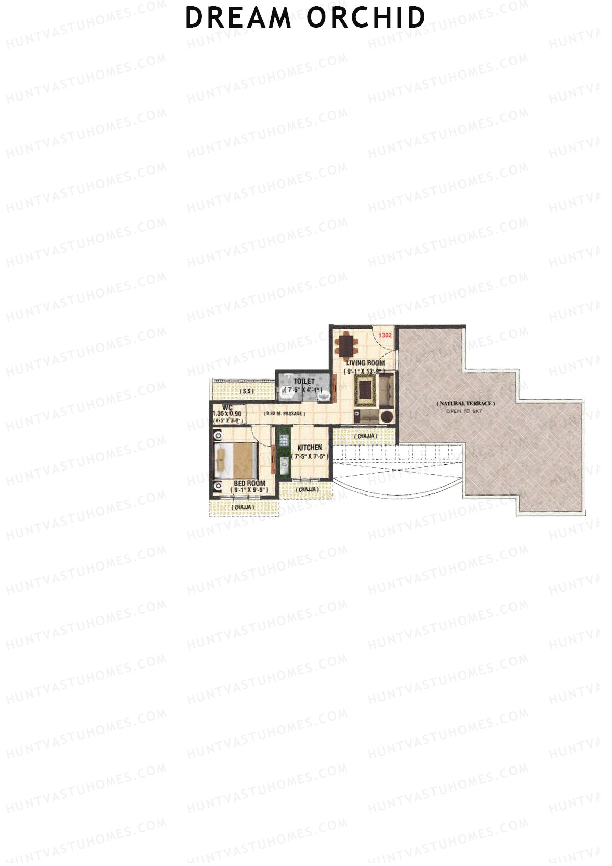Dream Orchid Tower 1 Unit 2 Floor Plan