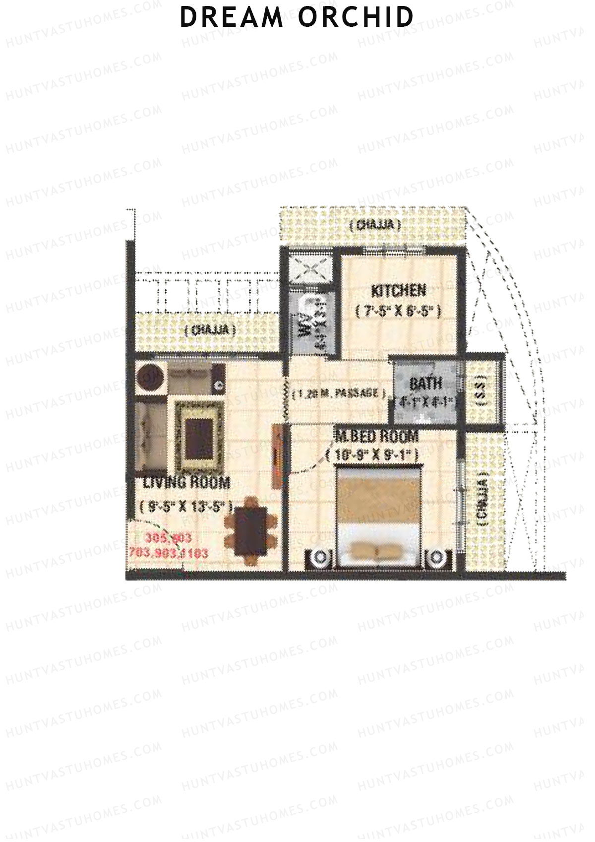 Dream Orchid Tower 1 Unit 2 Floor Plan