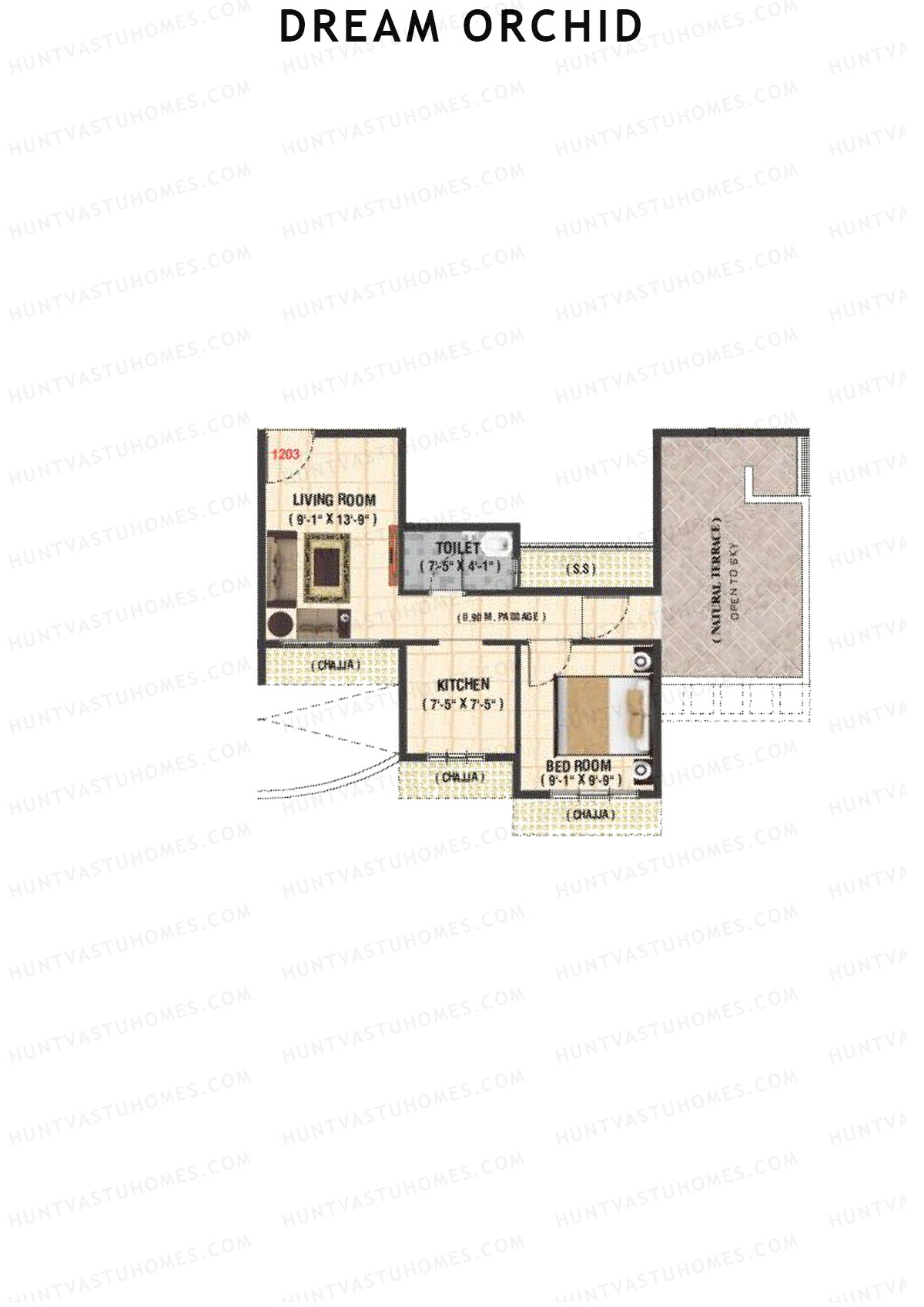 Dream Orchid Tower 1 Unit 3 Floor Plan