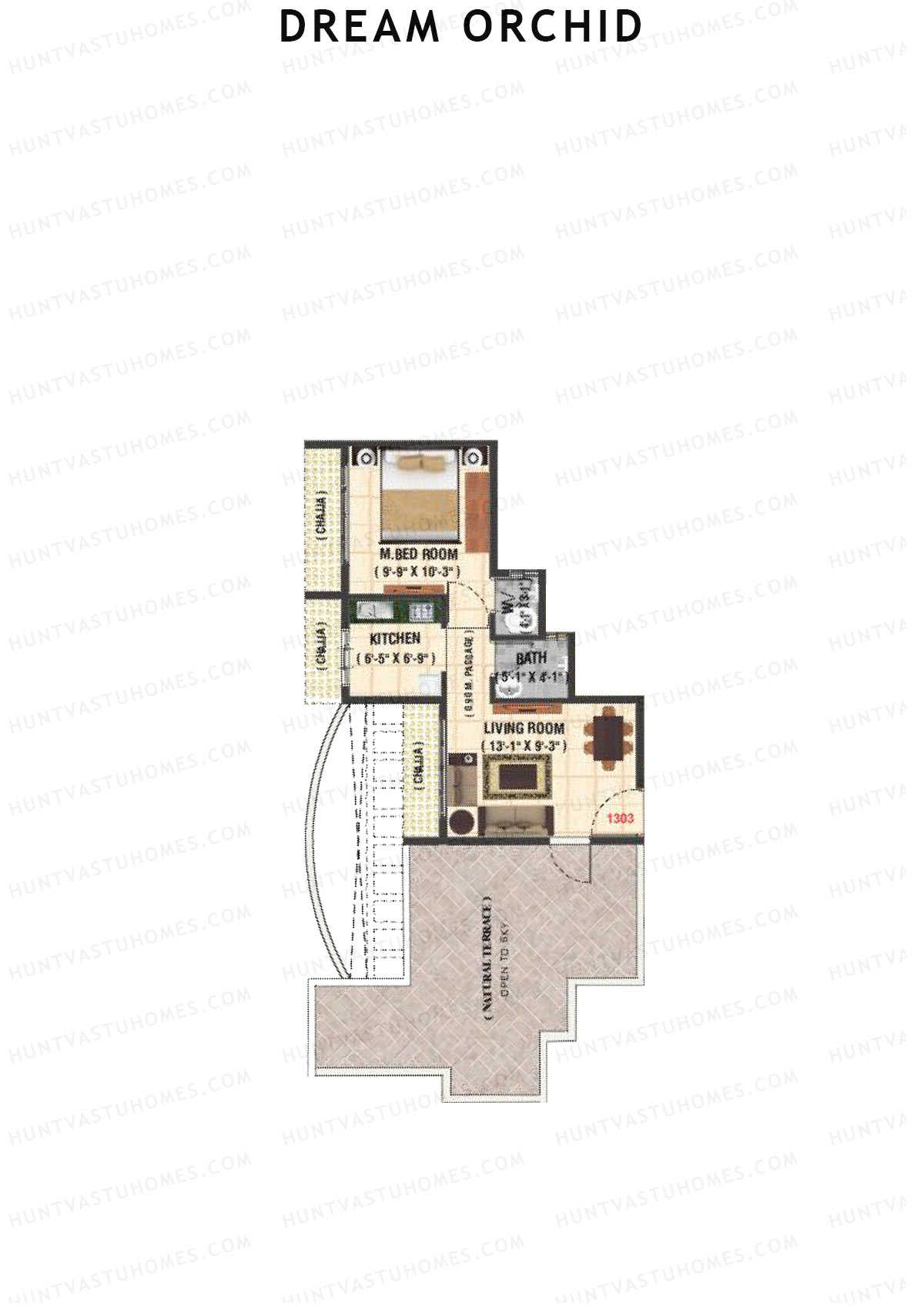 Dream Orchid Tower 1 Unit 3 Floor Plan