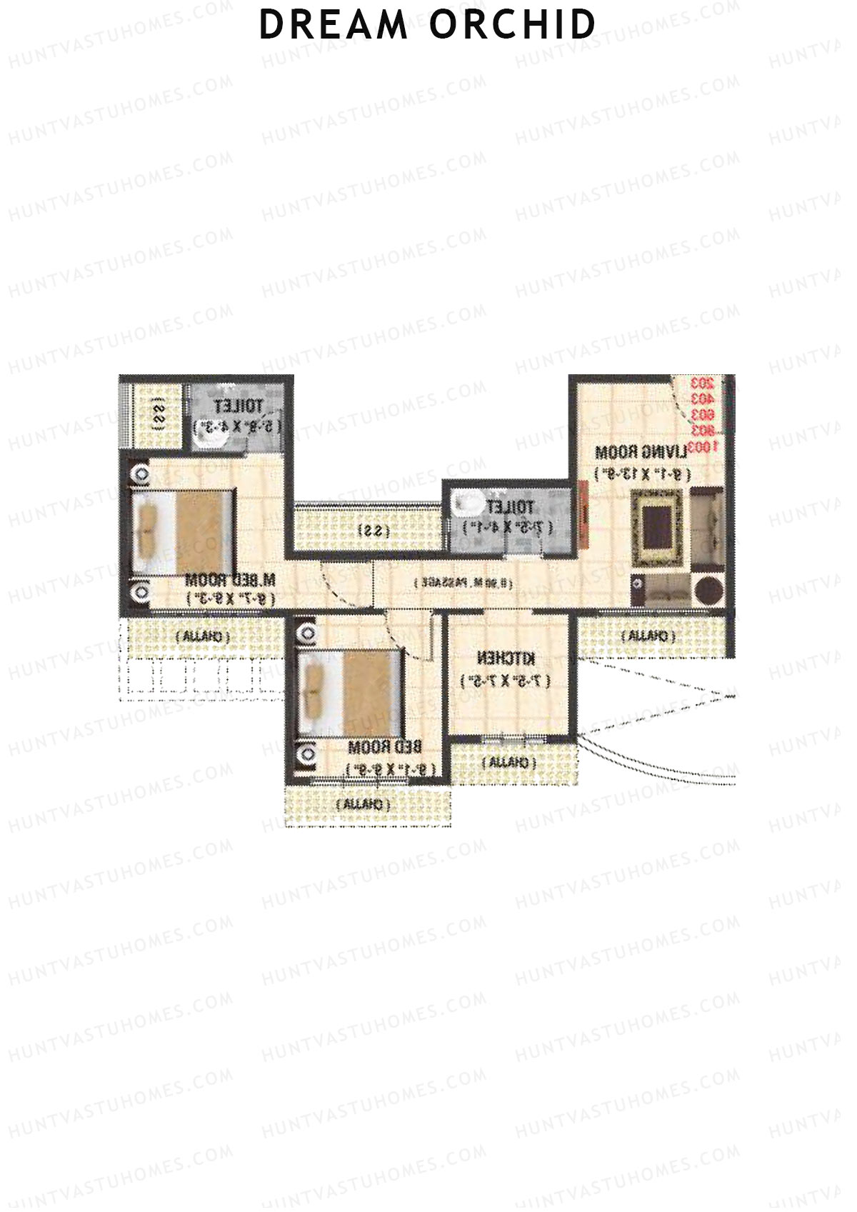 Dream Orchid Tower 1 Unit 4 Floor Plan