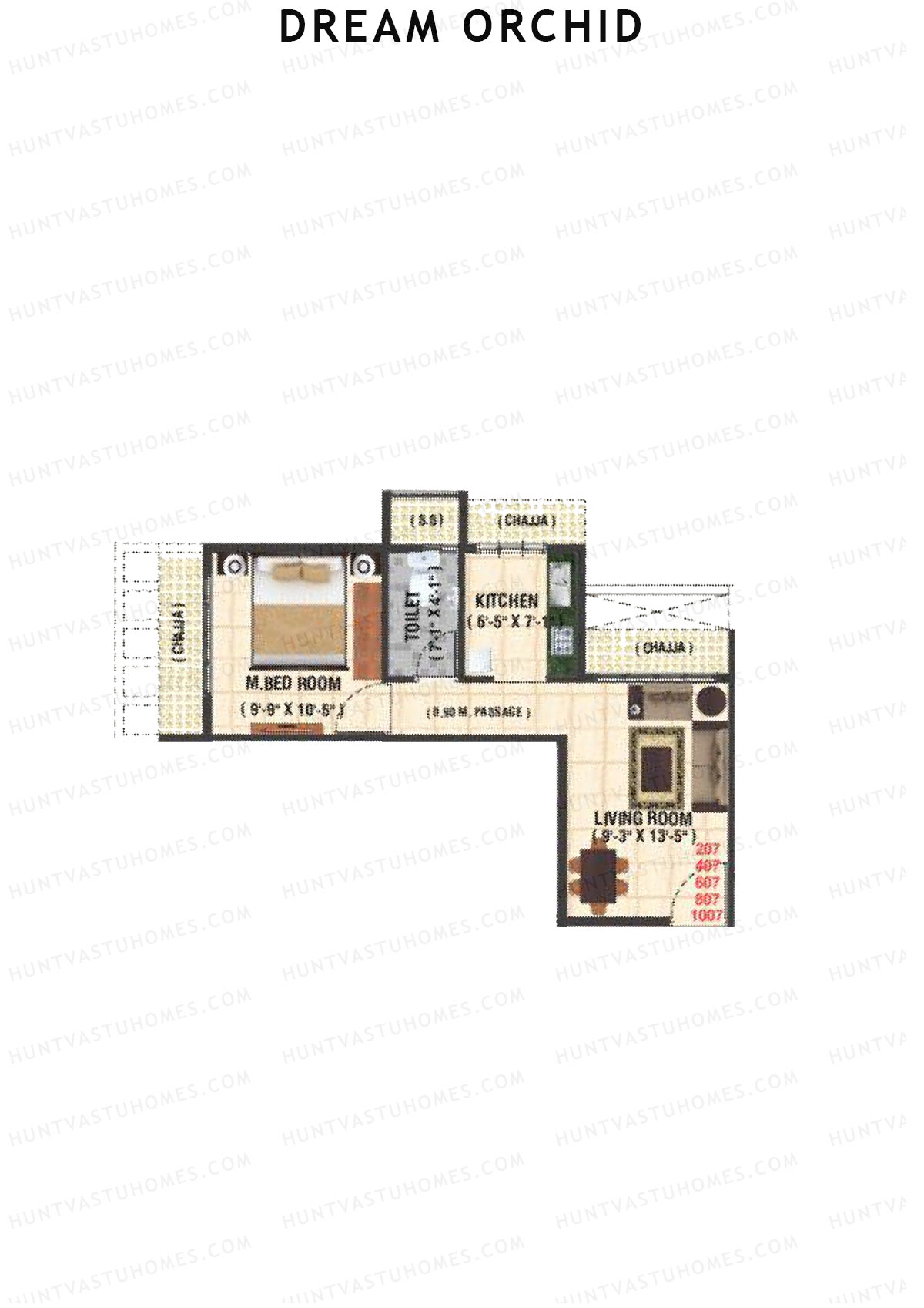 Dream Orchid Tower 1 Unit 7 Floor Plan