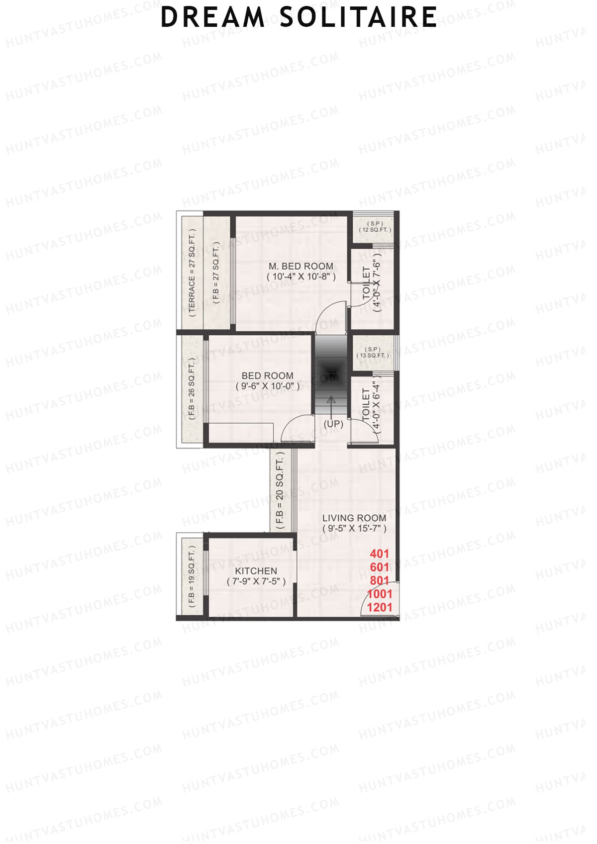 Dream Solitaire Block A Unit 1 Floor Plan