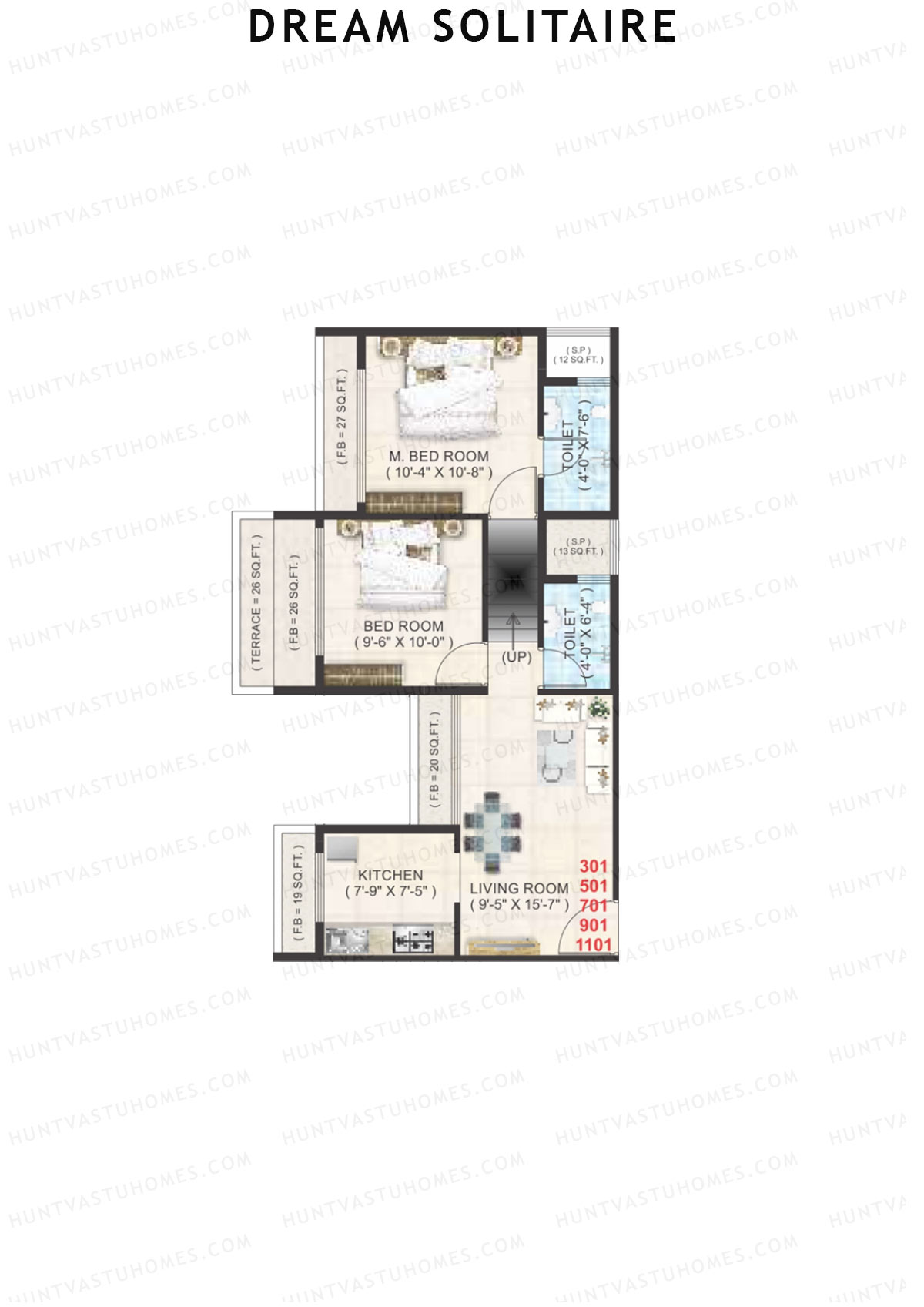Dream Solitaire Block A Unit 1 Floor Plan