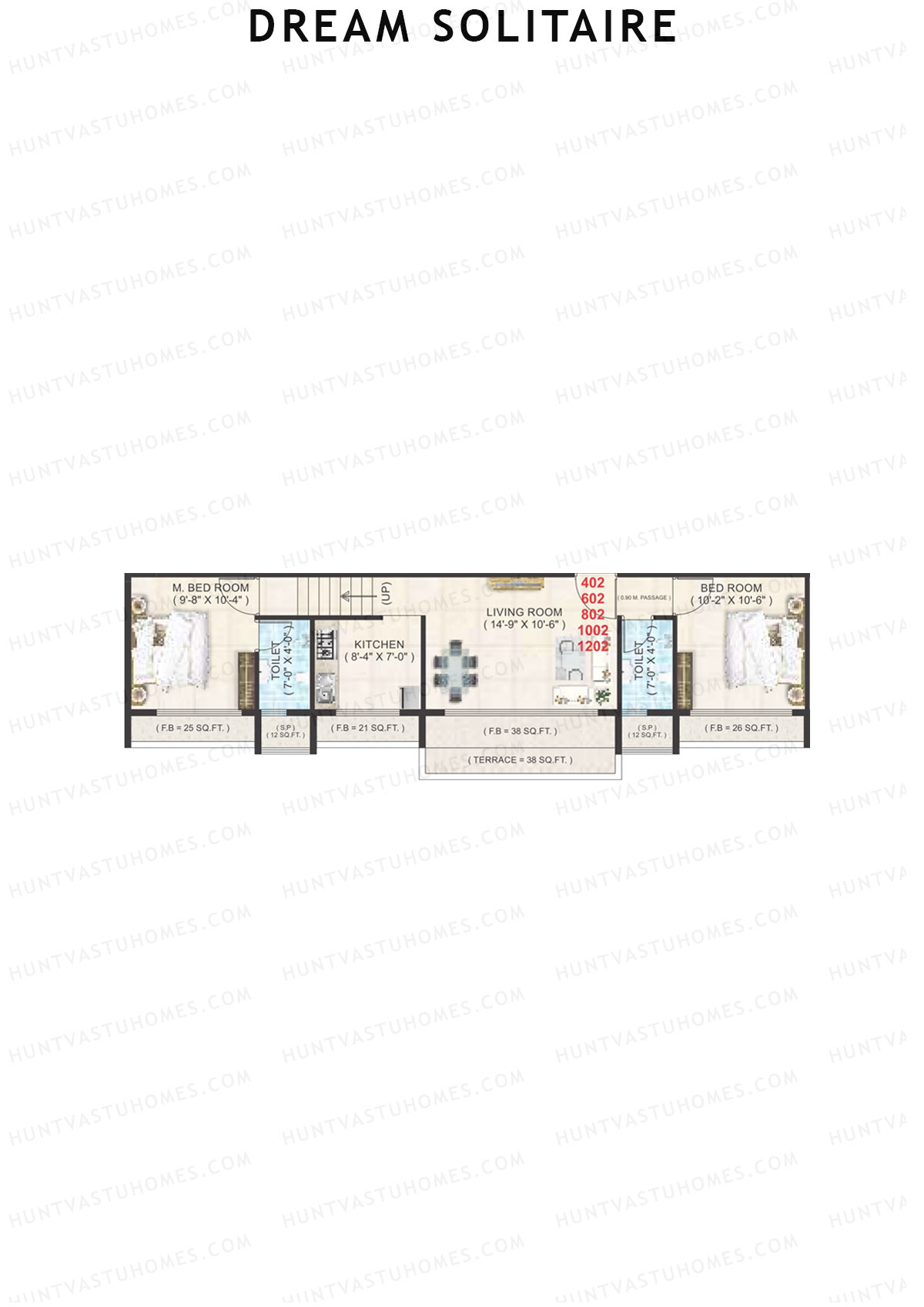 Dream Solitaire Block A Unit 2 Floor Plan