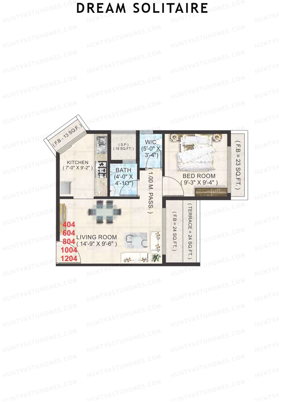 Dream Solitaire Block A Unit 4 Floor Plan