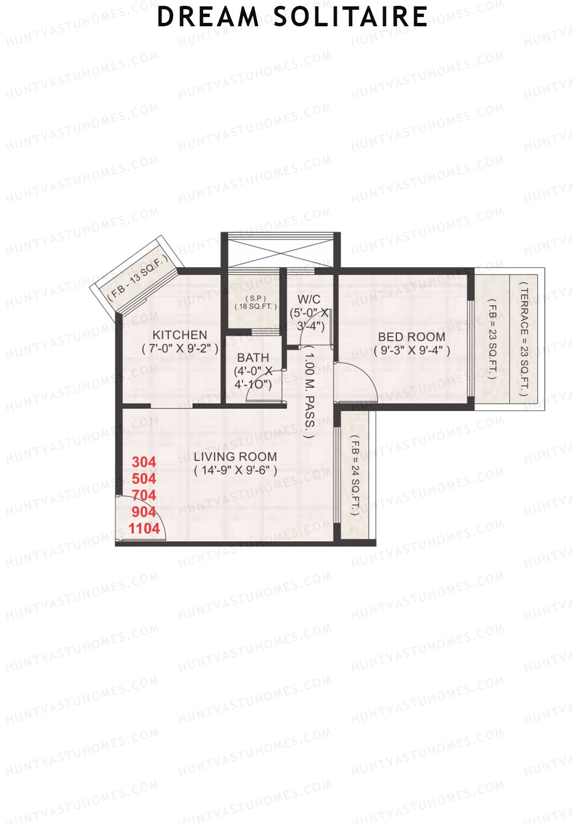 Dream Solitaire Block A Unit 4 Floor Plan